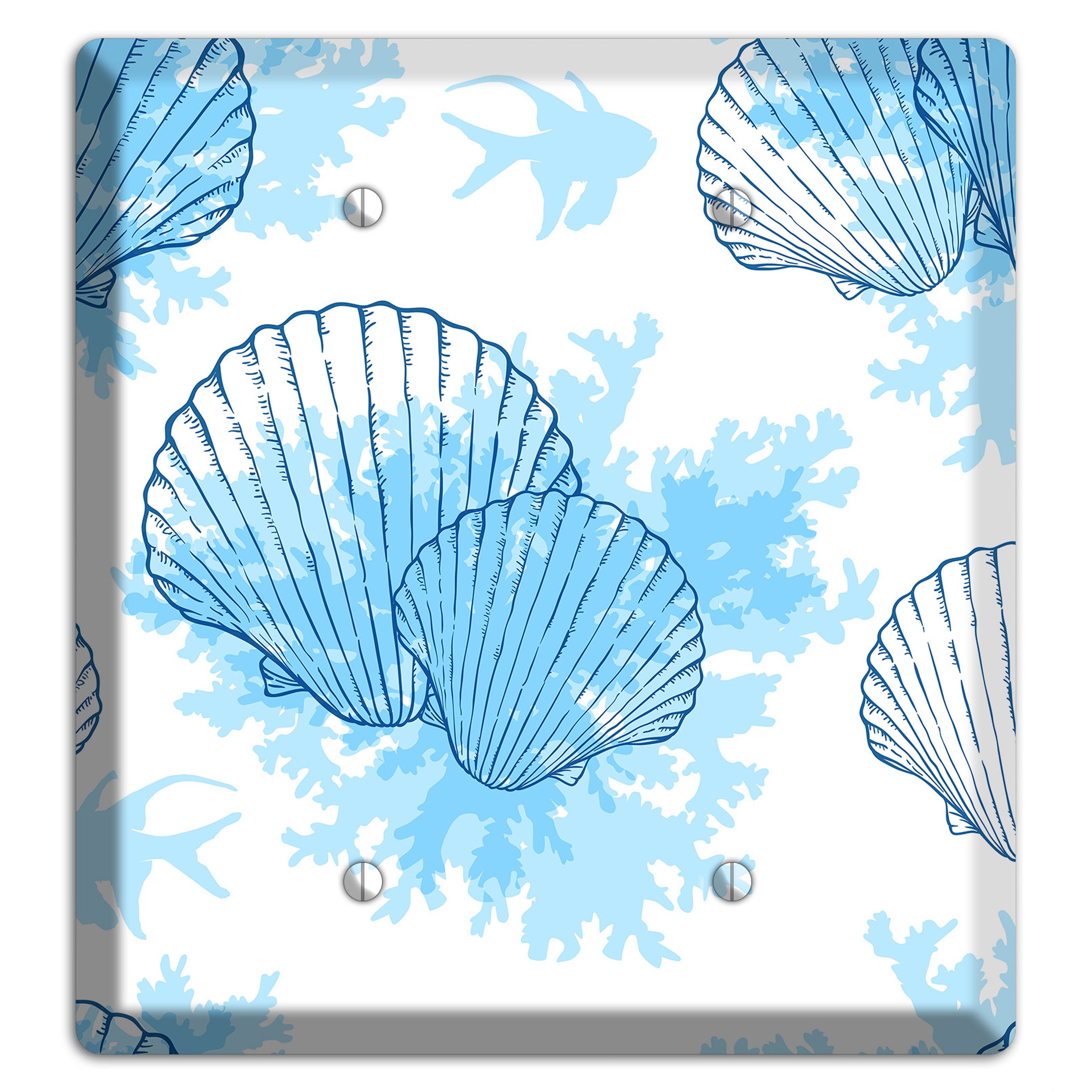 Shells 1 2 Blank Wallplate