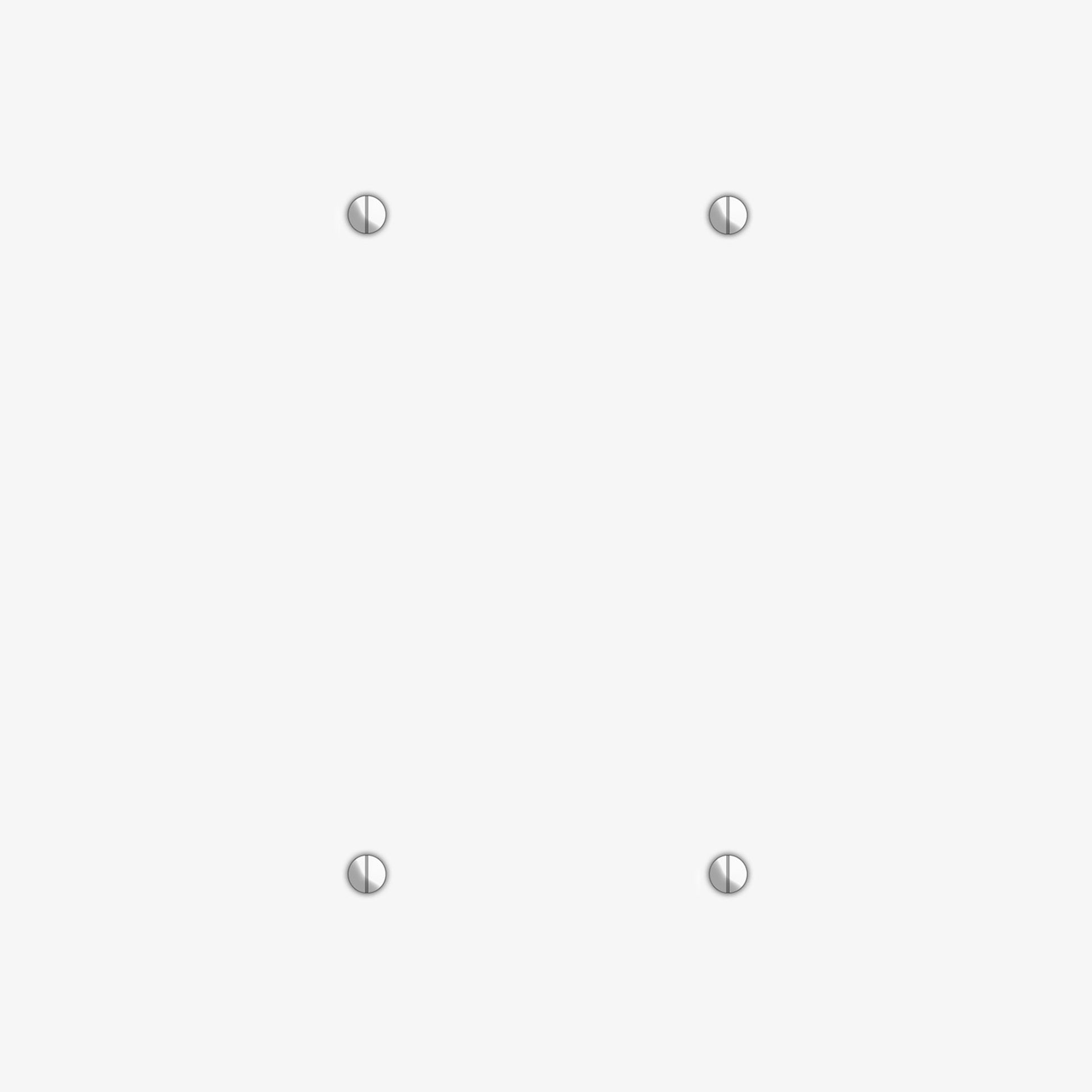 Oversized Discontinued White Metal 2 Blank Wallplate