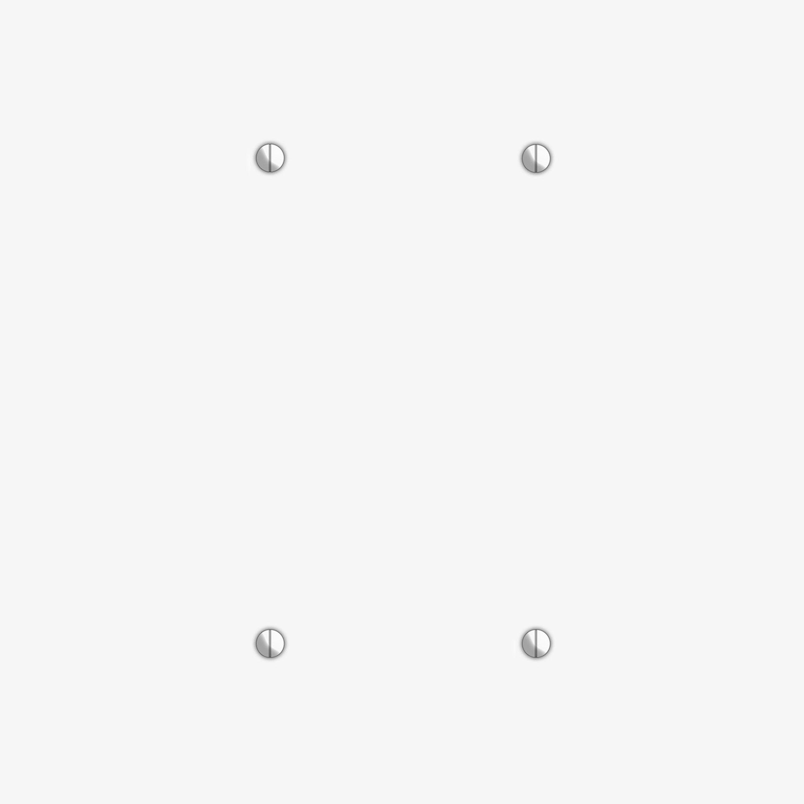 Oversized Discontinued White Metal 2 Blank Wallplate