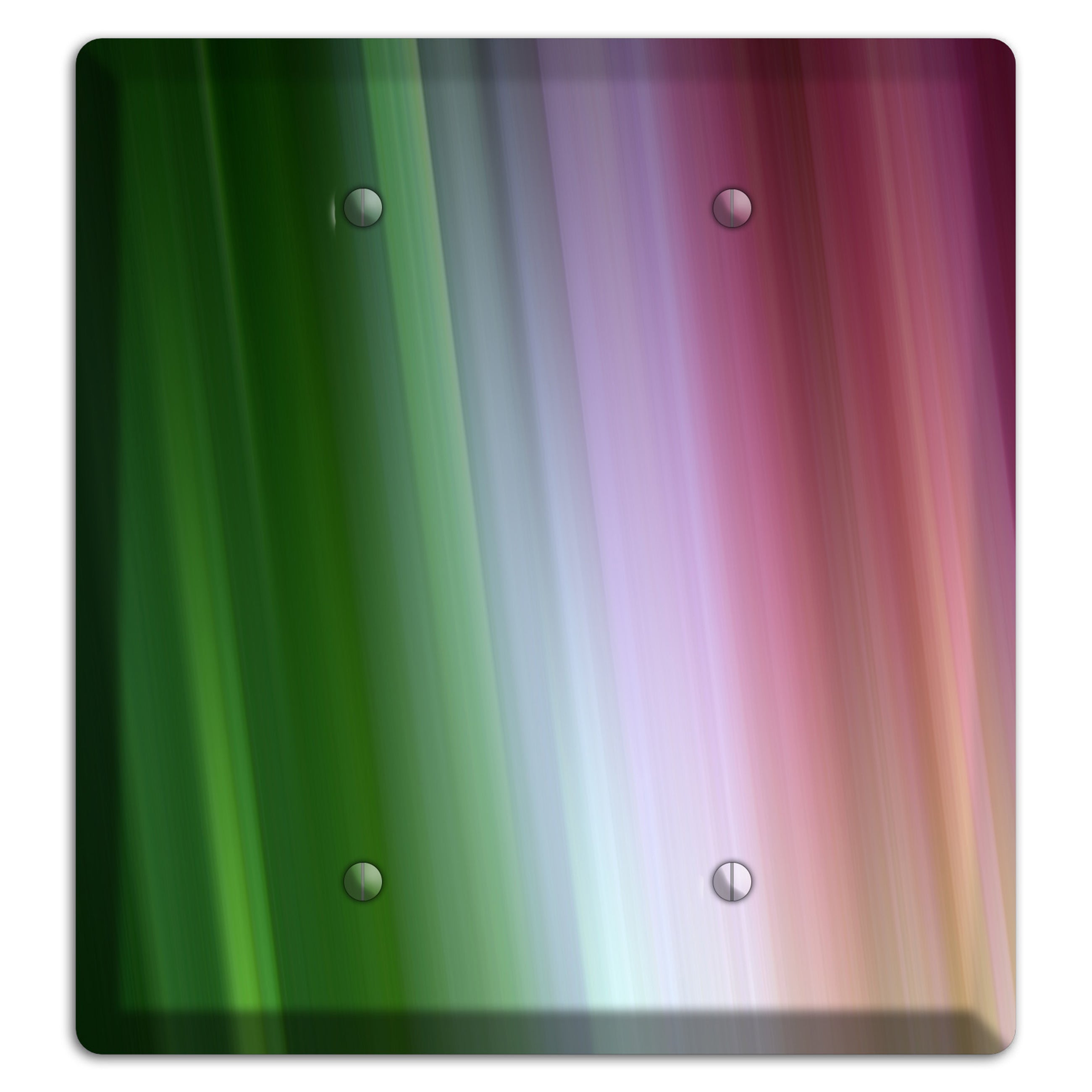 Green Lavender and Pink Ray of Light 2 Blank Wallplate