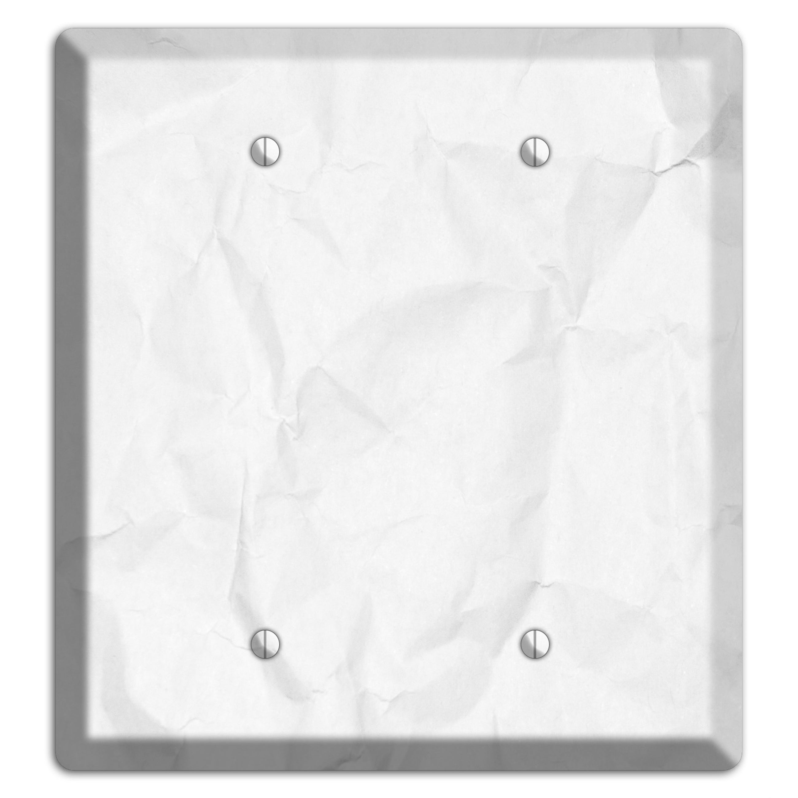 Seashell Crinkled Paper 2 Blank Wallplate