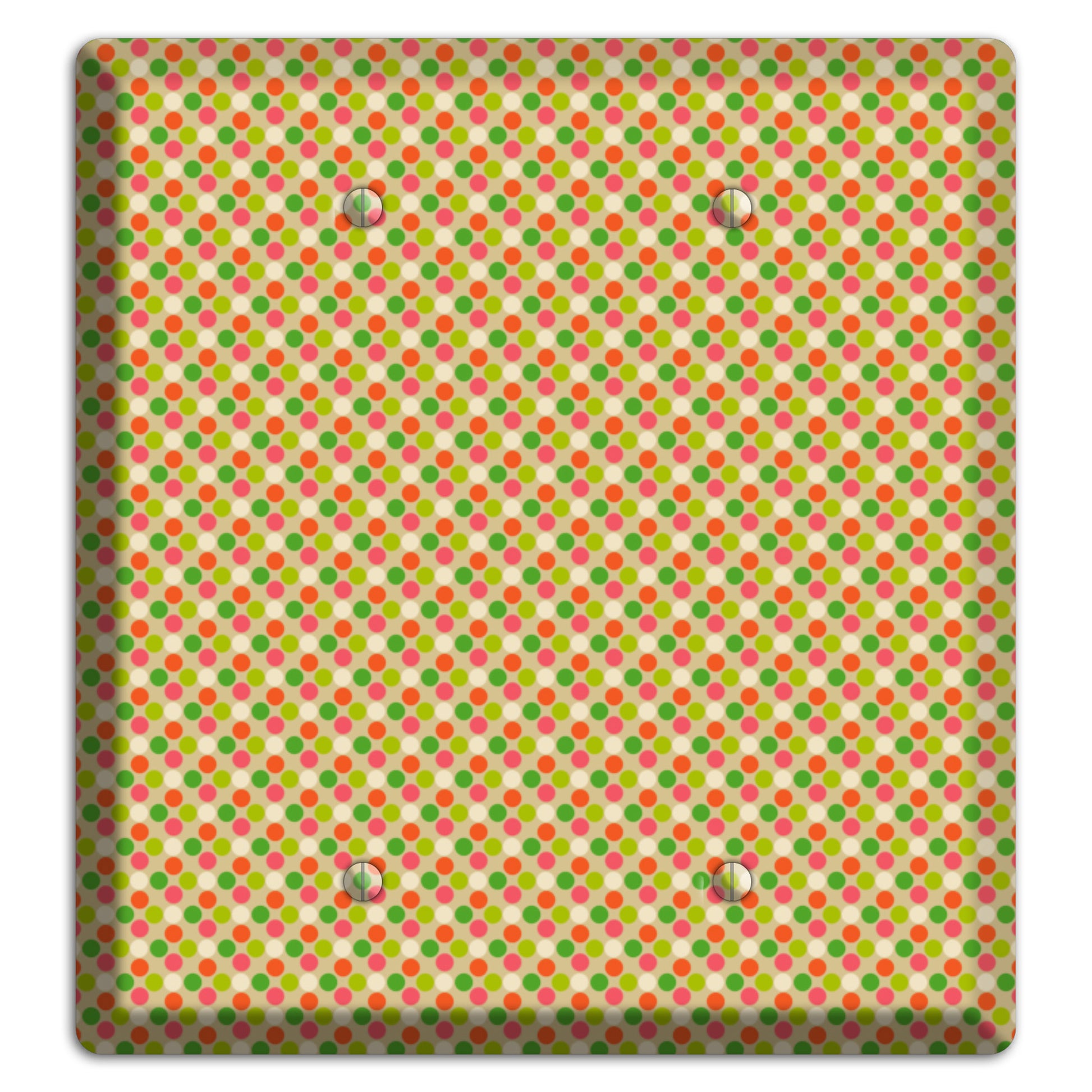 Yellow Plaid 2 Blank Wallplate