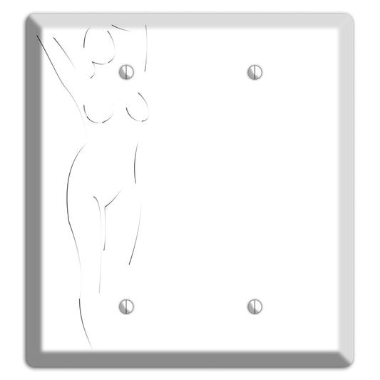 Abstract Nude 2 Blank Wallplate