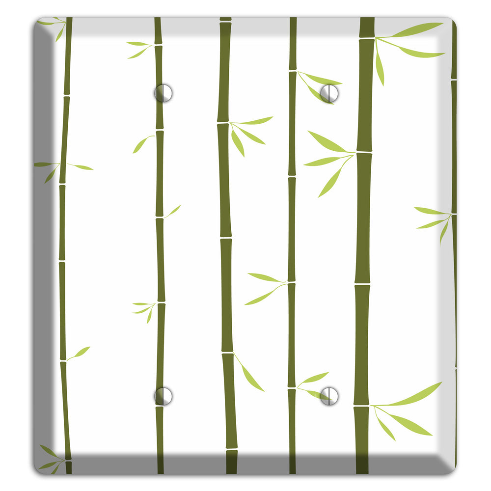 Green Bamboo 2 Blank Wallplate