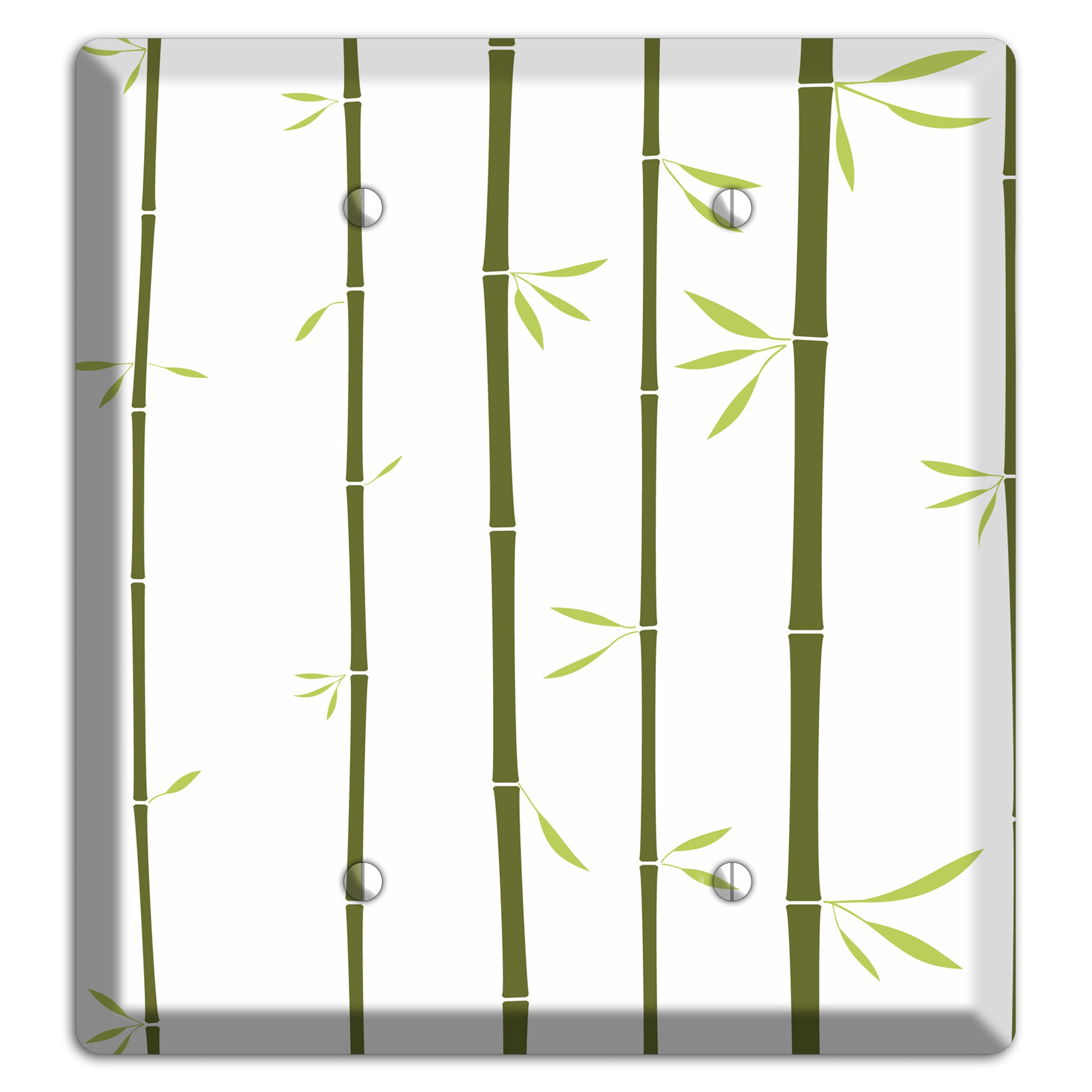 Green Bamboo 2 Blank Wallplate