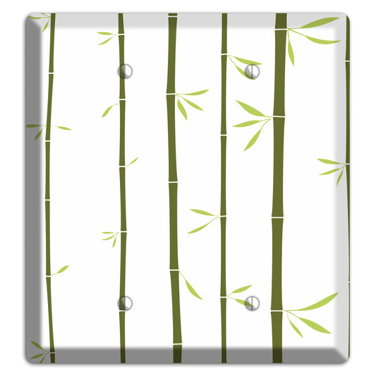 Green Bamboo 2 Blank Wallplate