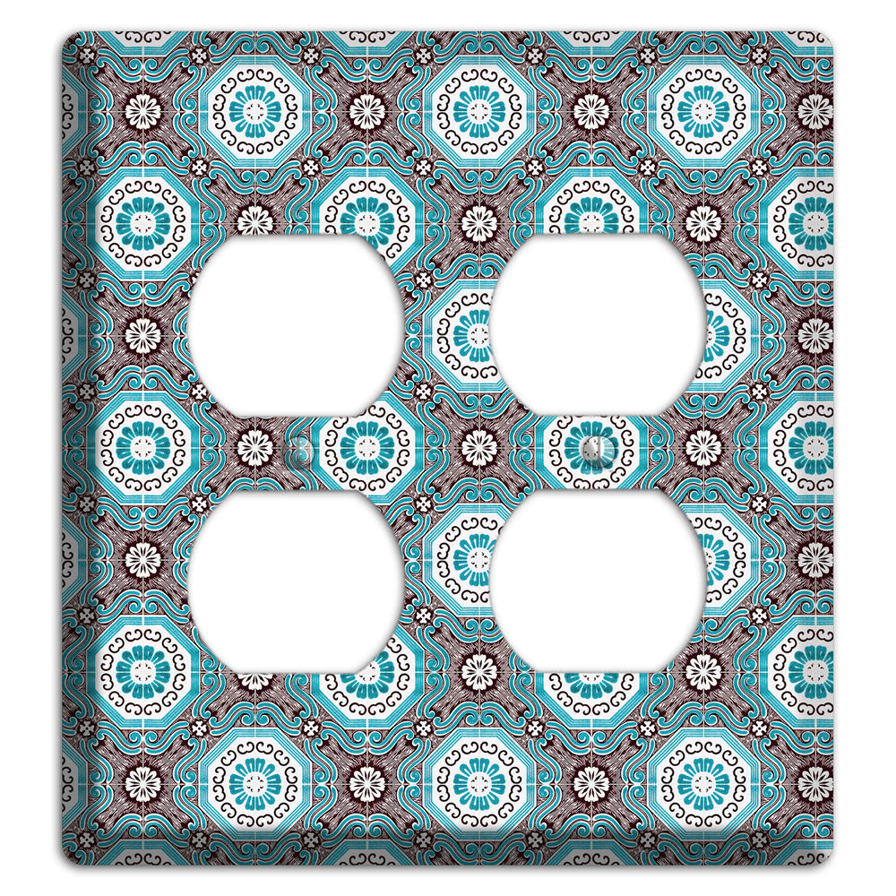 Tavira Tiles 2 2 Duplex Wallplate