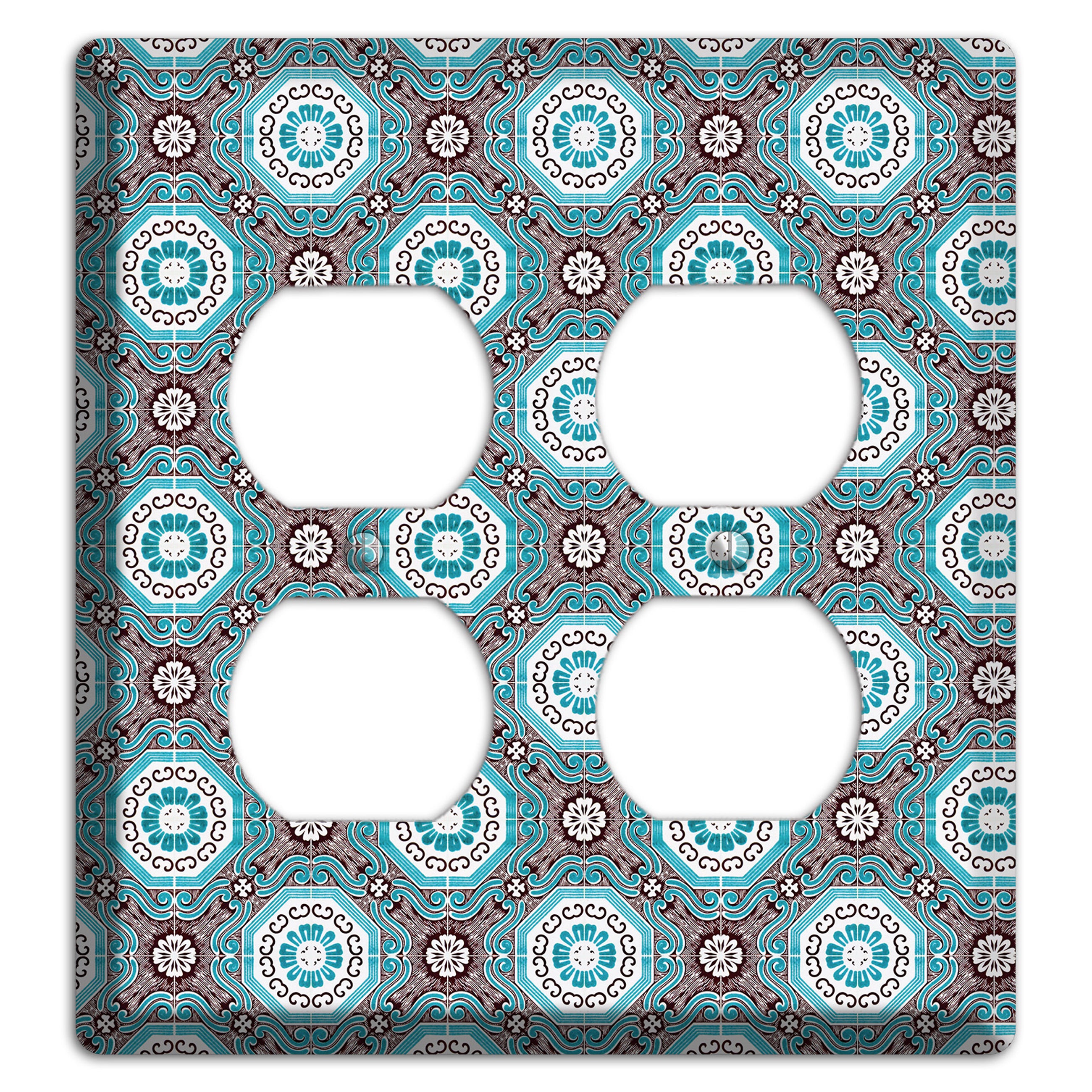 Tavira Tiles 2 2 Duplex Wallplate