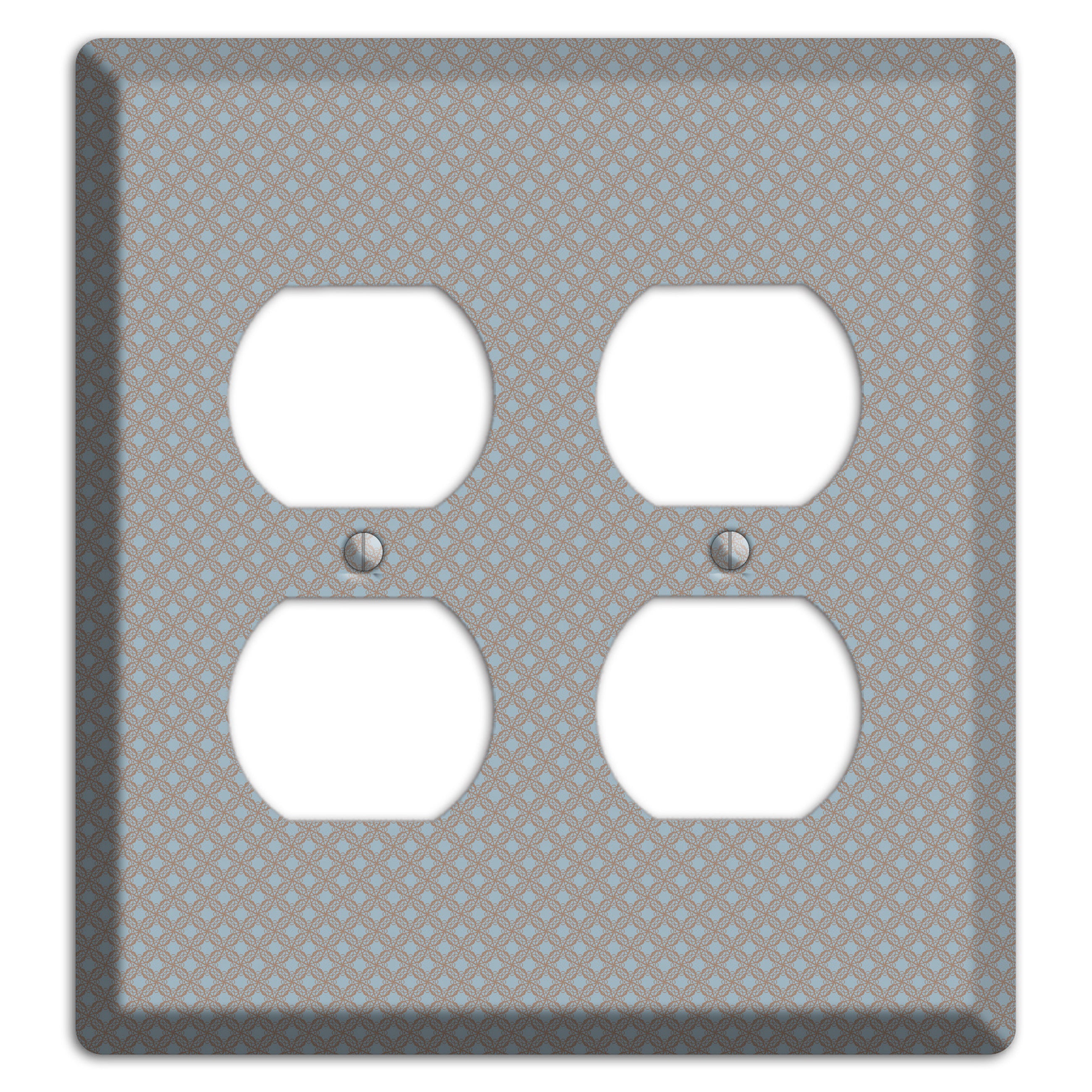 Multi Grey Lattice 2 Duplex Wallplate