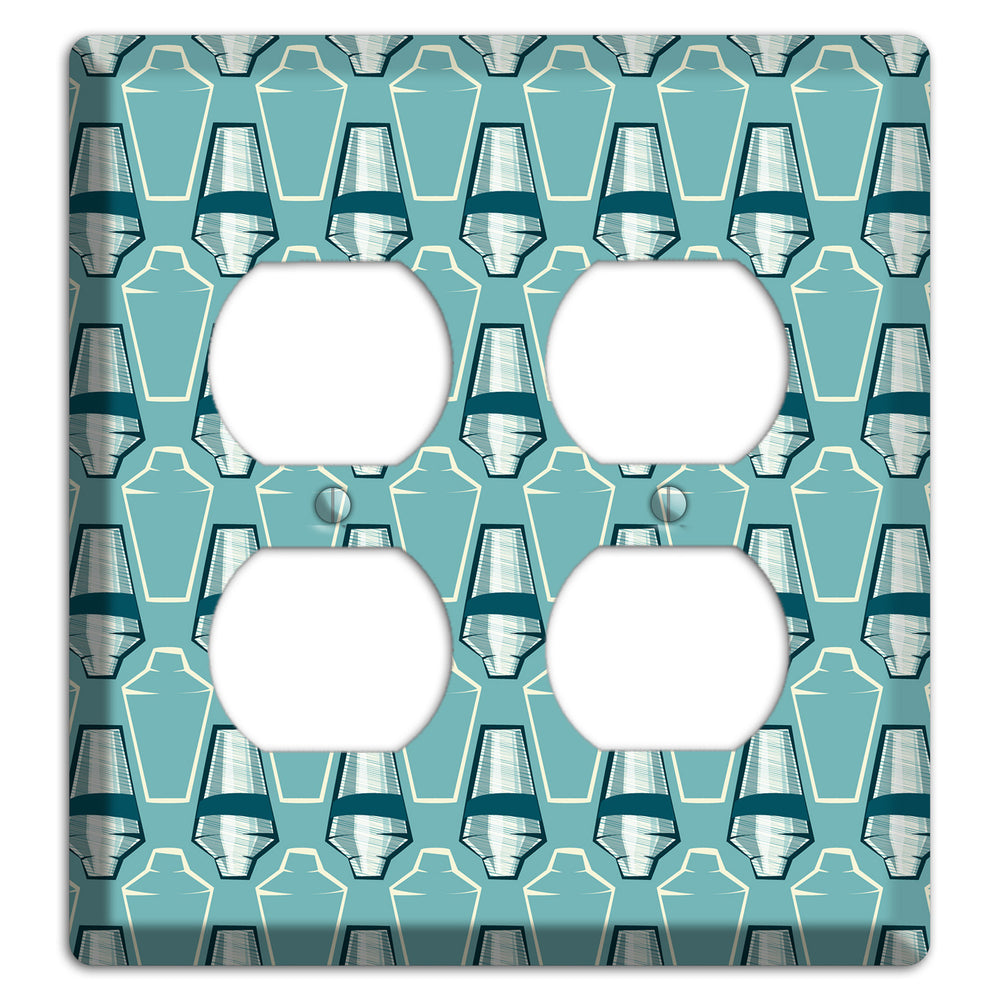 Cocktail Shakers 2 Duplex Wallplate