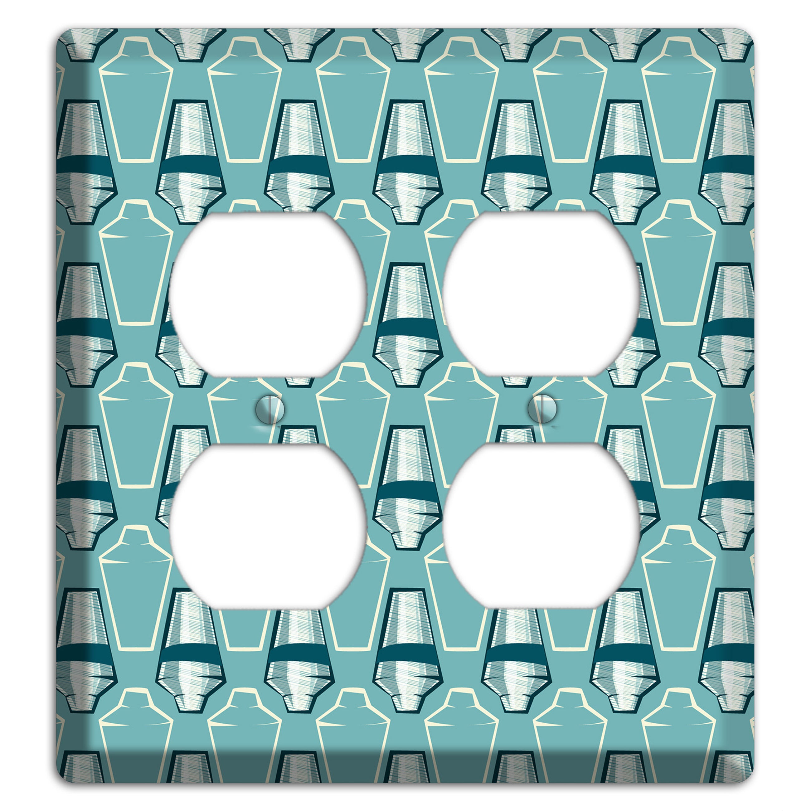 Cocktail Shakers 2 Duplex Wallplate
