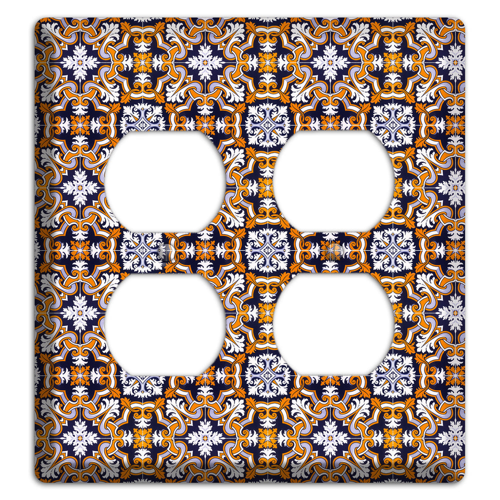 Tavira Tiles 6 2 Duplex Wallplate