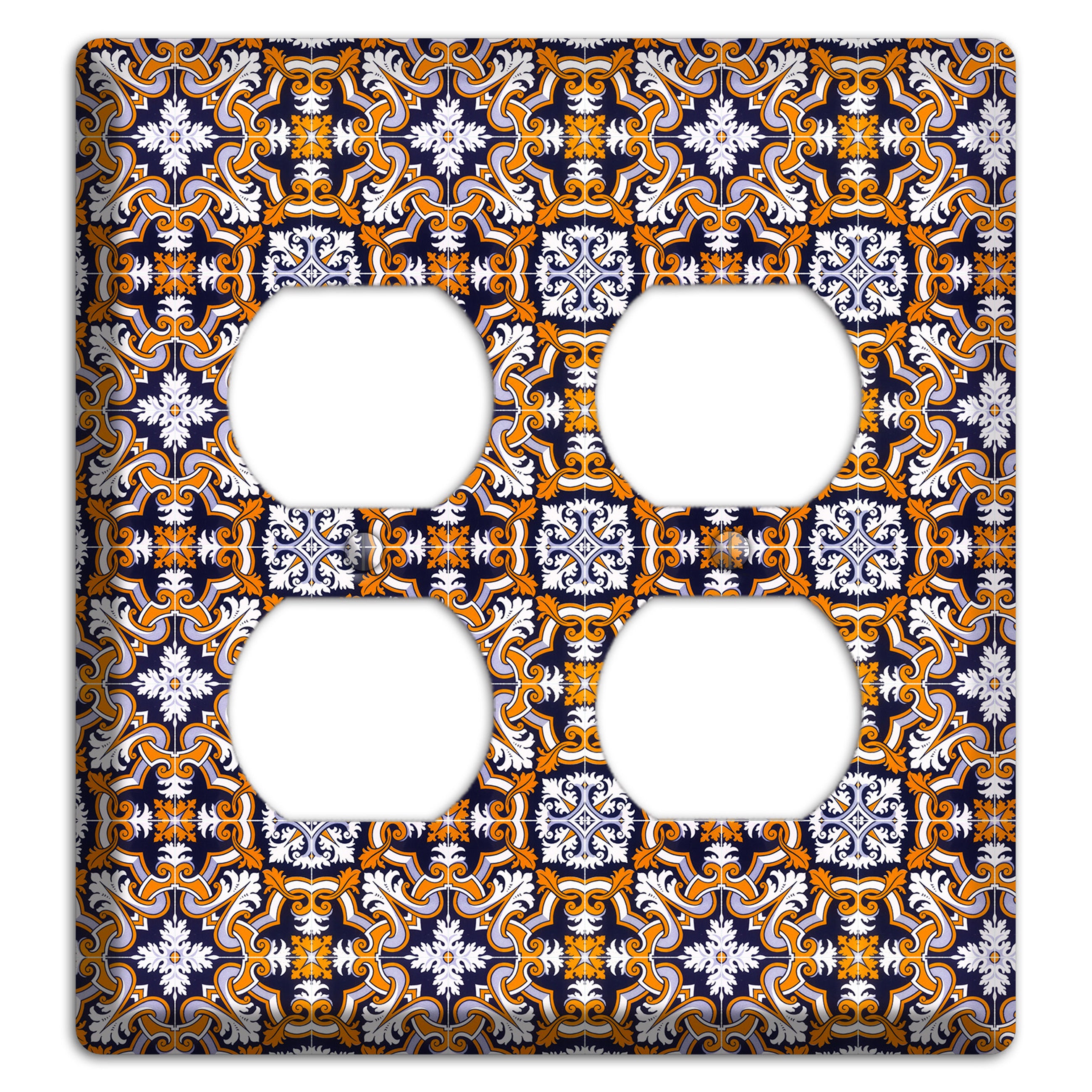 Tavira Tiles 6 2 Duplex Wallplate