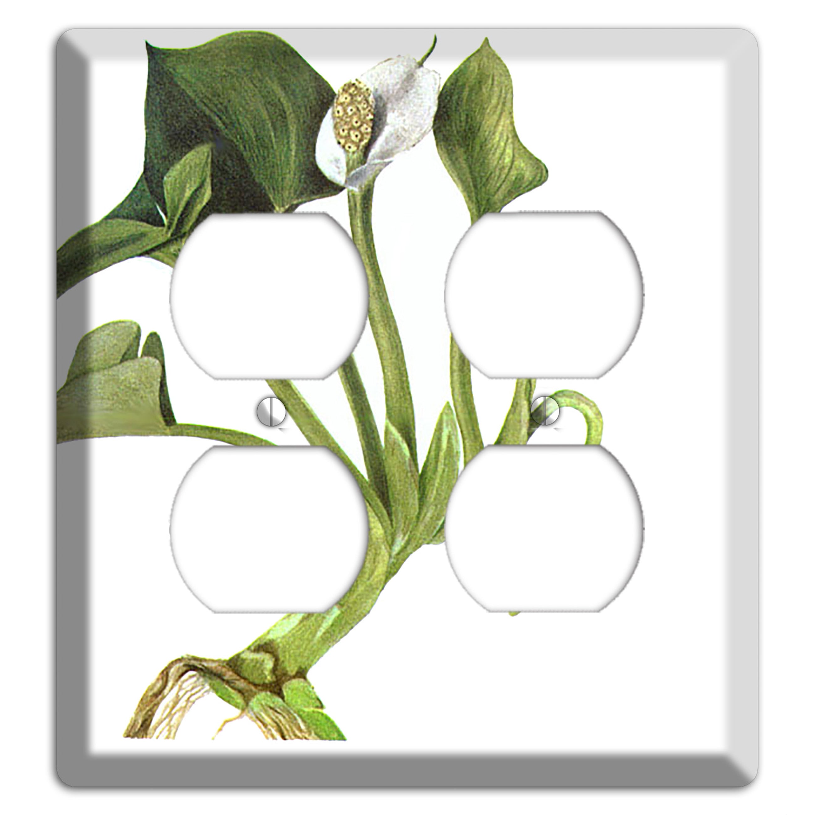 Calla Palustrie 2 Duplex Wallplate