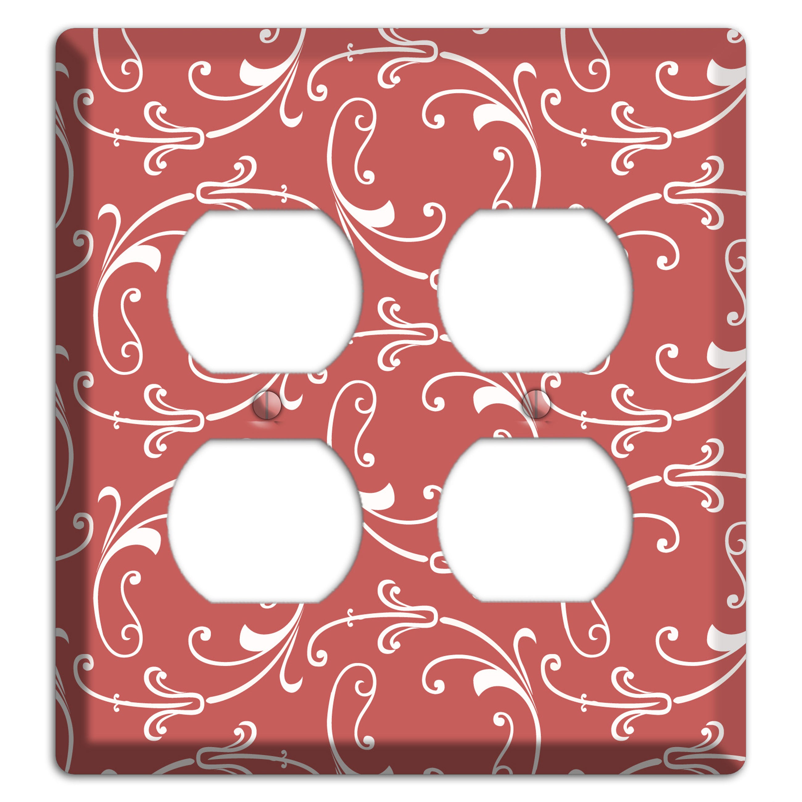 Brick Victorian Sprig 2 Duplex Wallplate