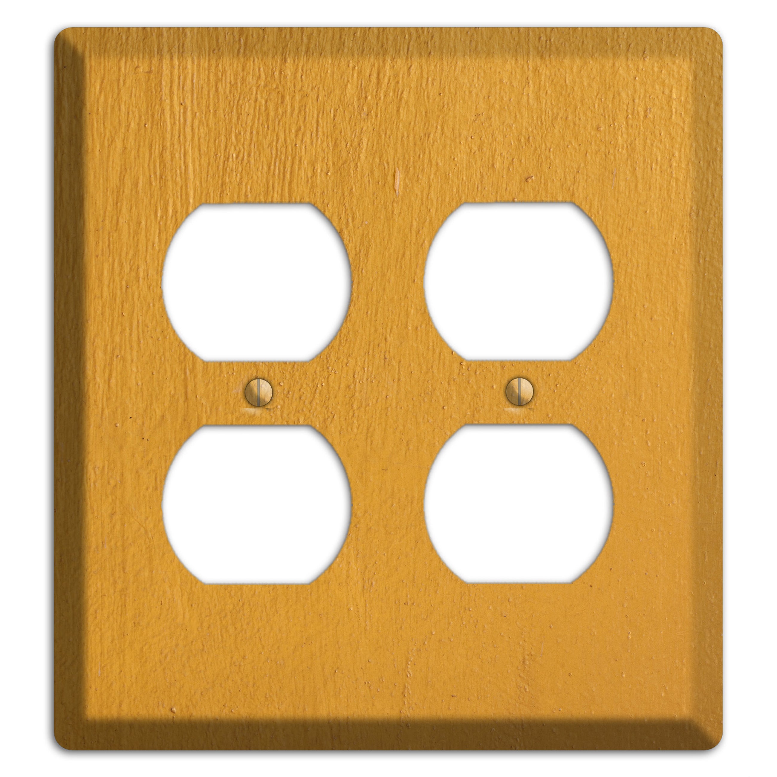 Gold Concrete 2 Duplex Wallplate