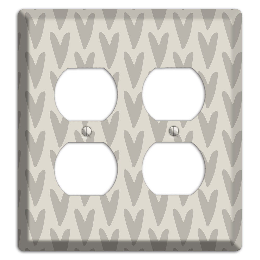 Simple Scandanavian Style I 2 Duplex Wallplate