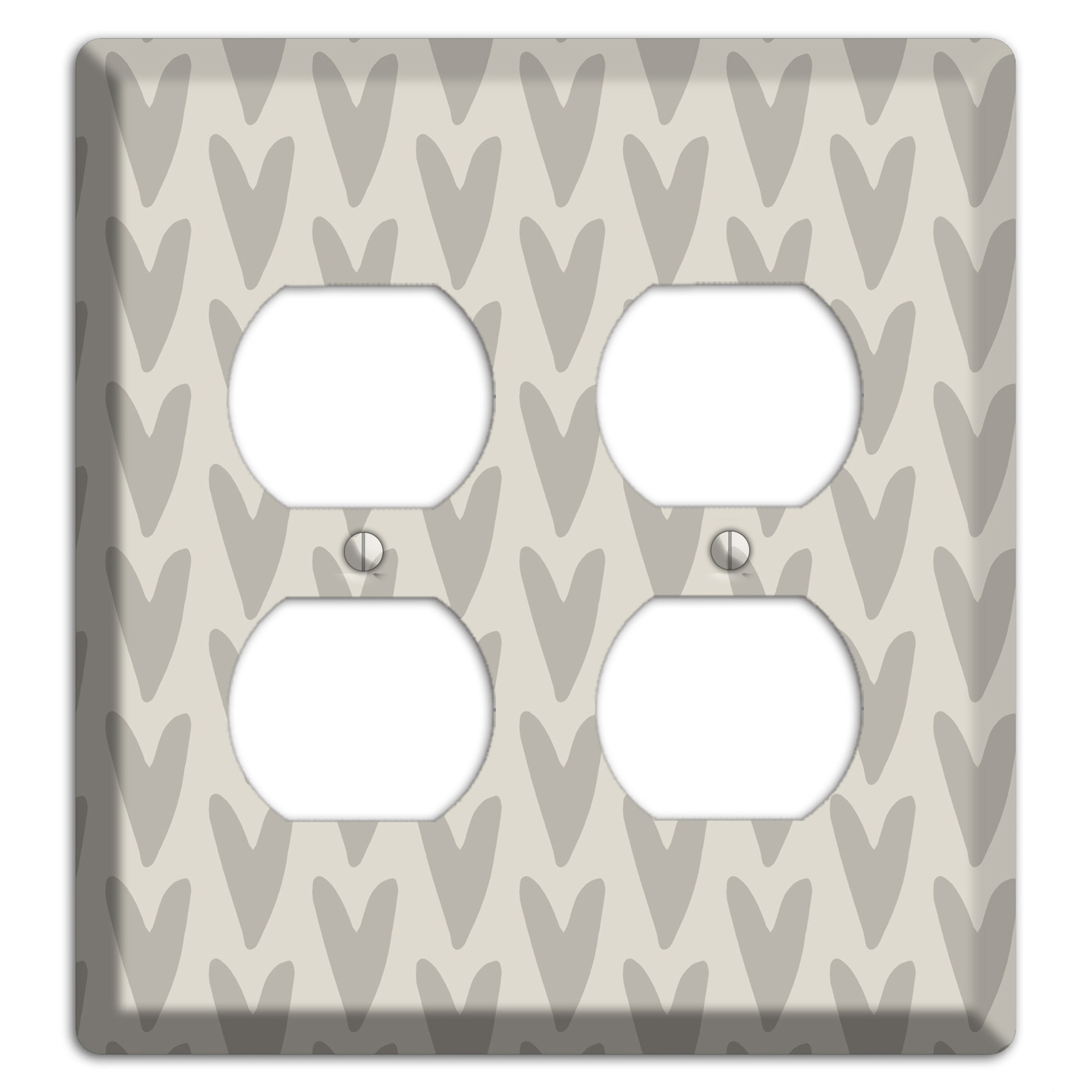 Simple Scandanavian Style I 2 Duplex Wallplate