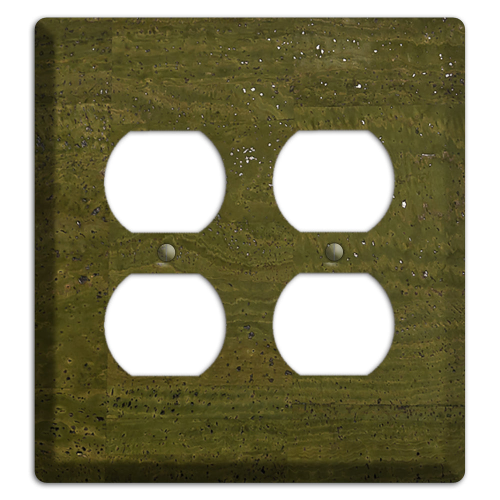 Olive Cork 2 Duplex Wallplate