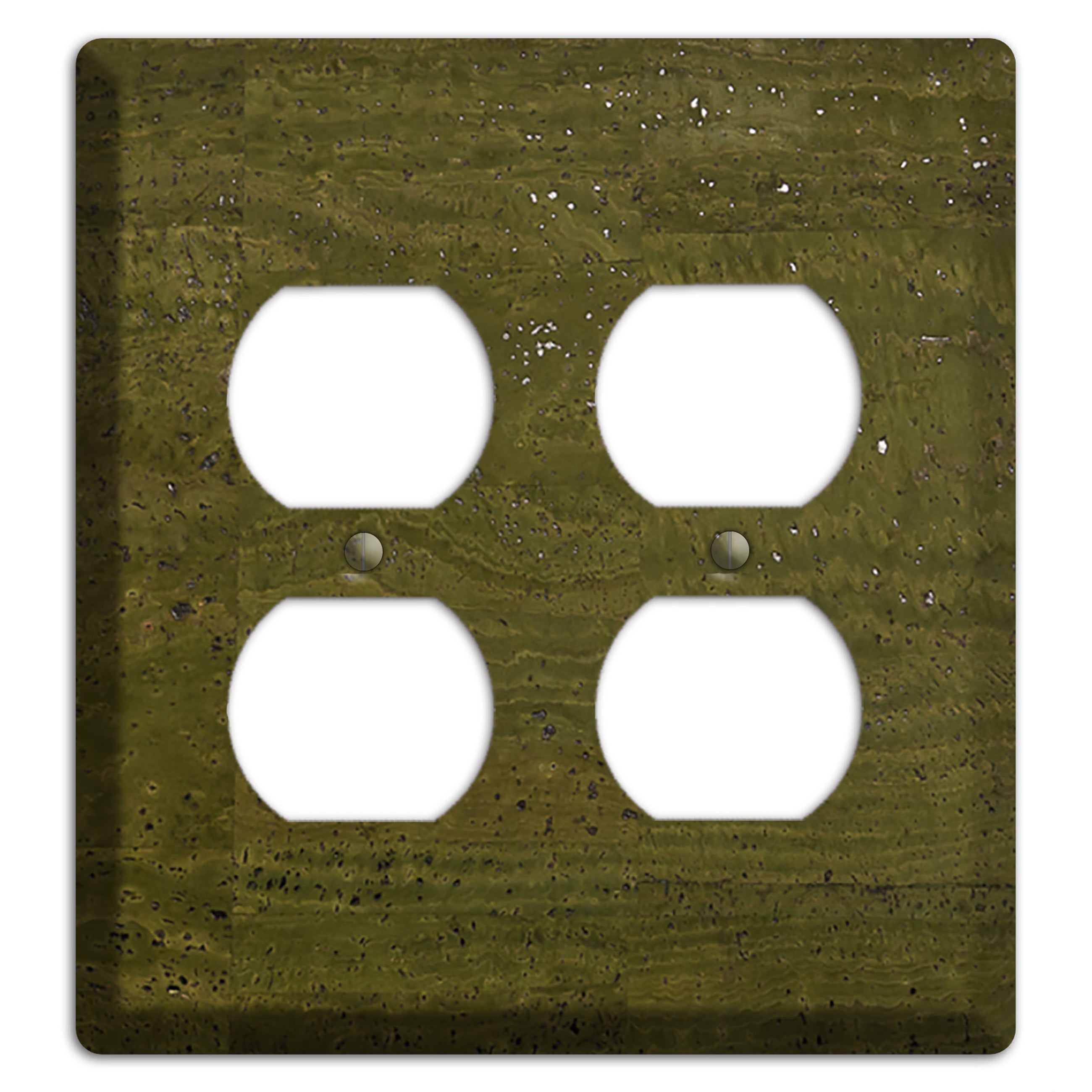 Olive Cork 2 Duplex Wallplate