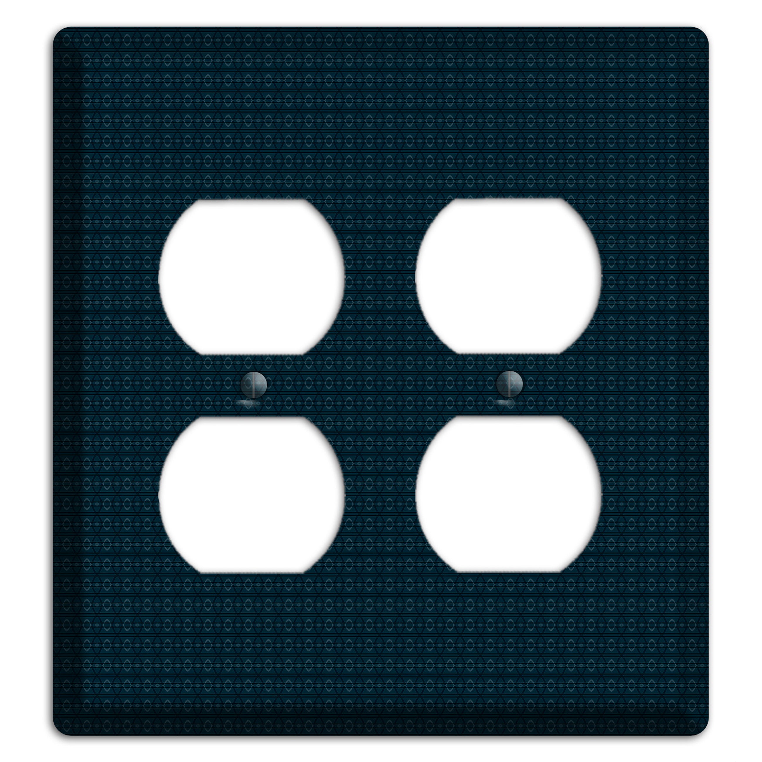 Navy Tiny Tapestry 2 Duplex Wallplate