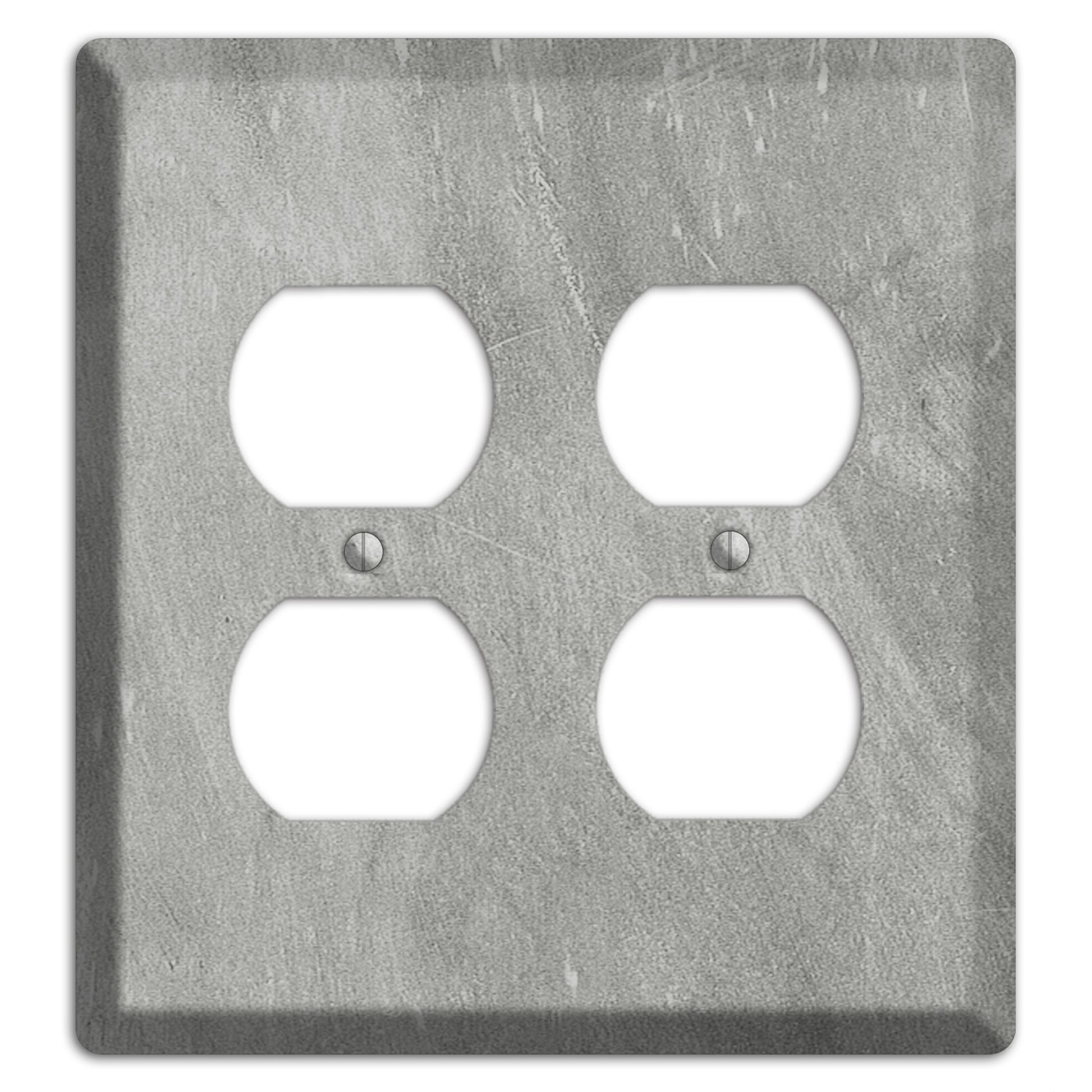 Chalk Grey 2 Duplex Wallplate