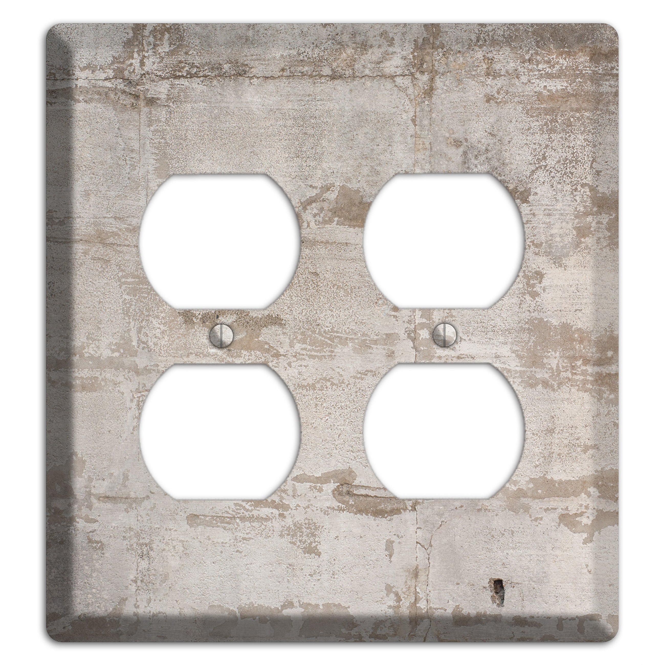 Old Concrete 3 2 Duplex Wallplate