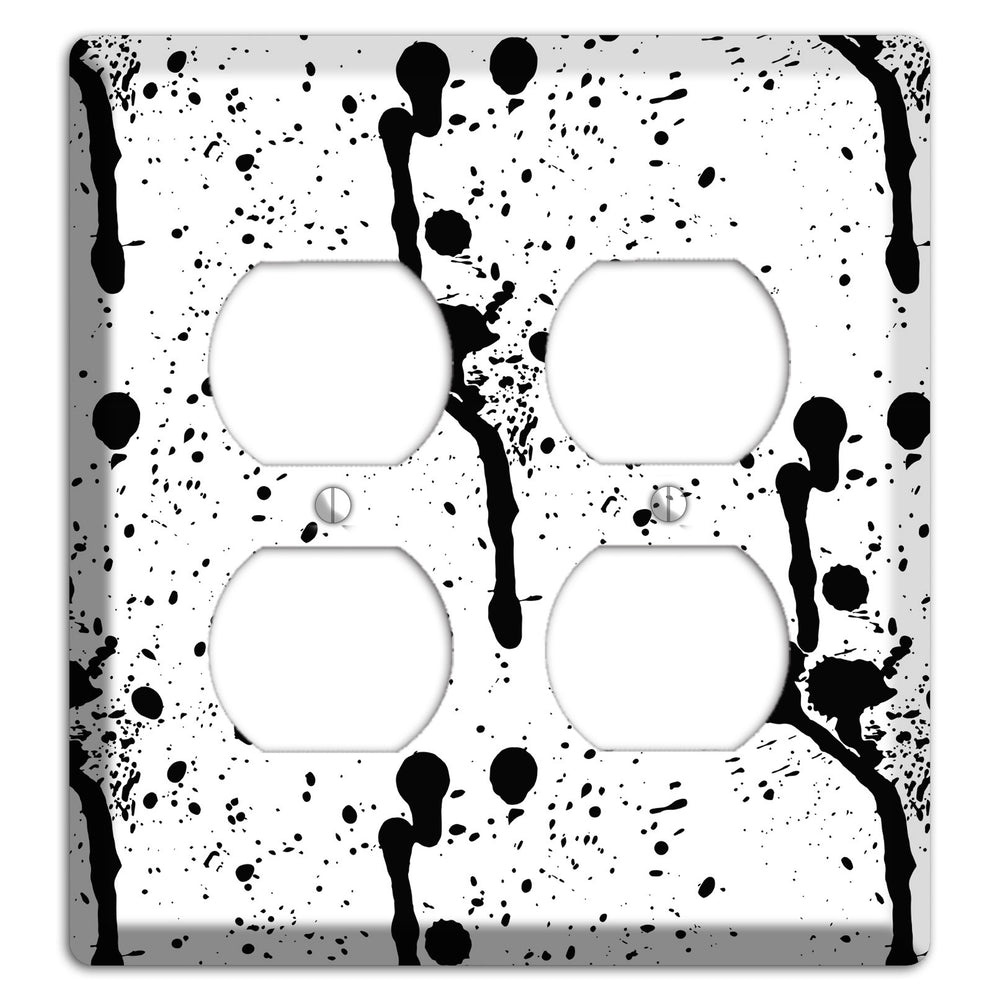 Ink Drips 6 2 Duplex Wallplate