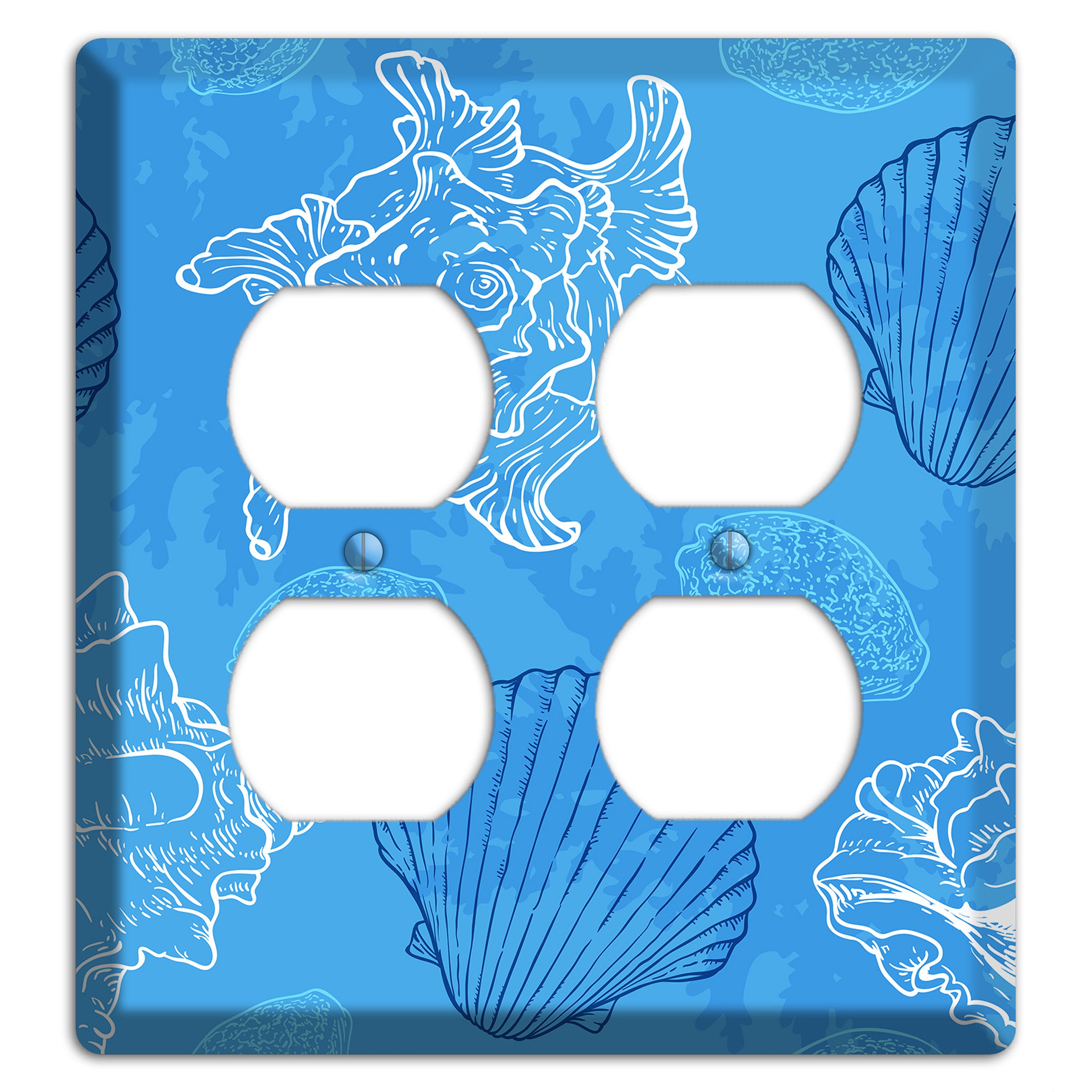 Shells 3 2 Duplex Wallplate