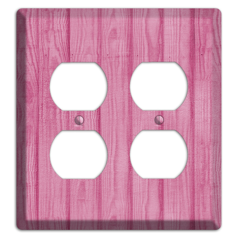 Can Can Pink Texture 2 Duplex Wallplate
