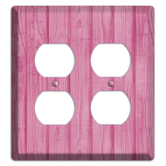 Can Can Pink Texture 2 Duplex Wallplate