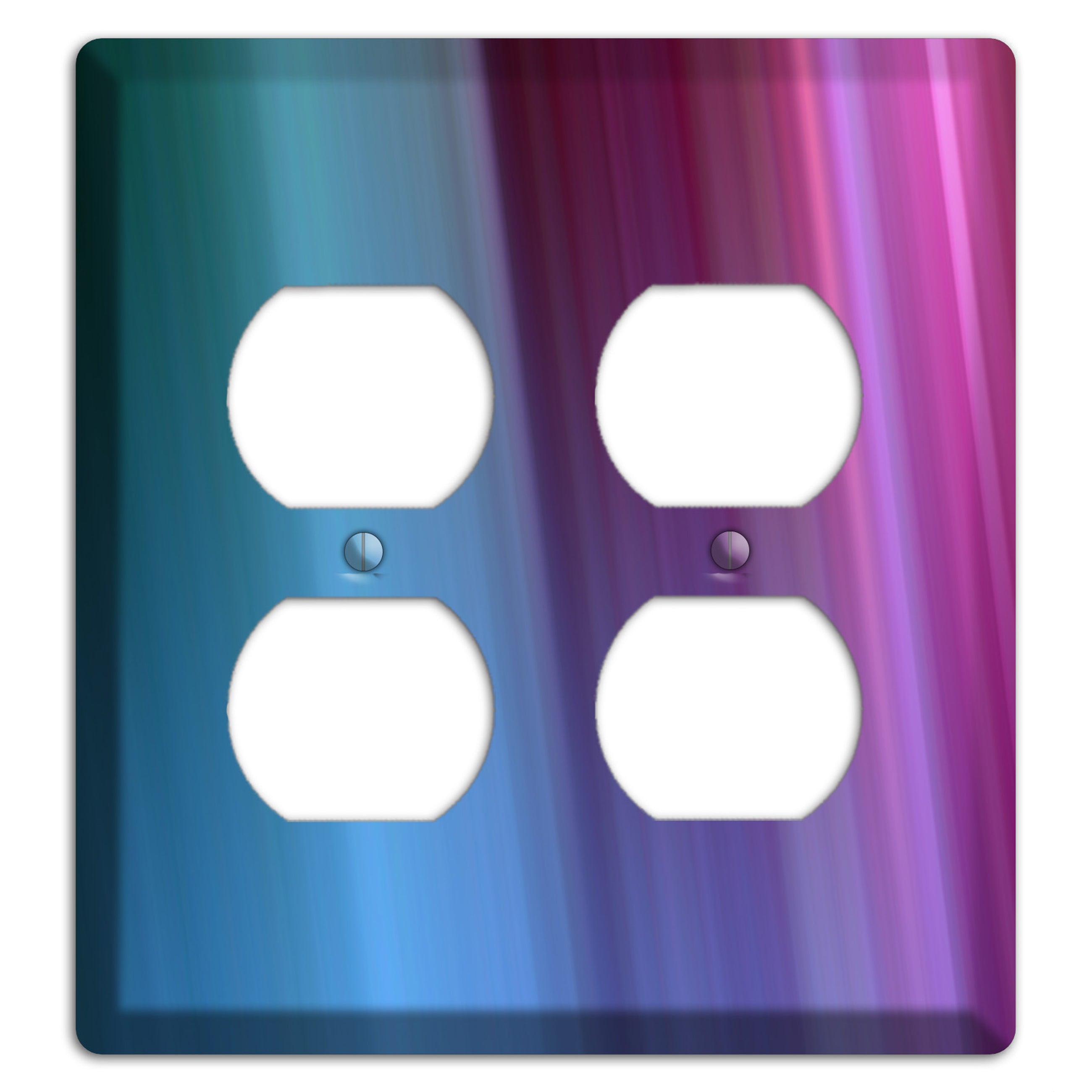 Blue and Purple Ray of Light 2 Duplex Wallplate
