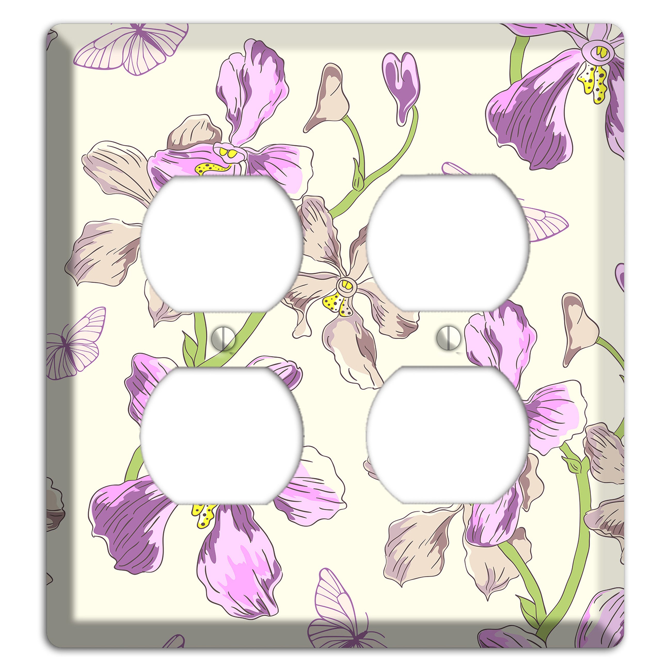 Orchid 2 Duplex Wallplate