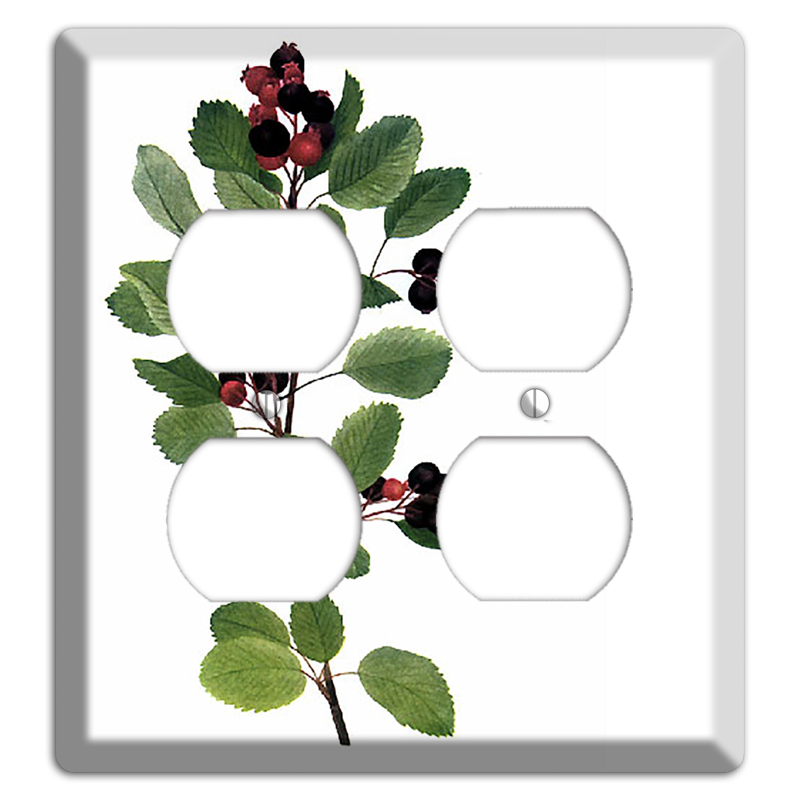 Amelanchier Ainifolia 2 Duplex Wallplate