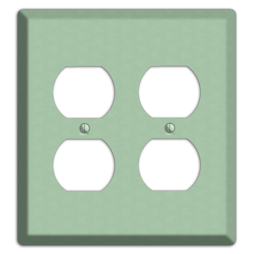 Sage Tiny Cartouche 2 Duplex Wallplate