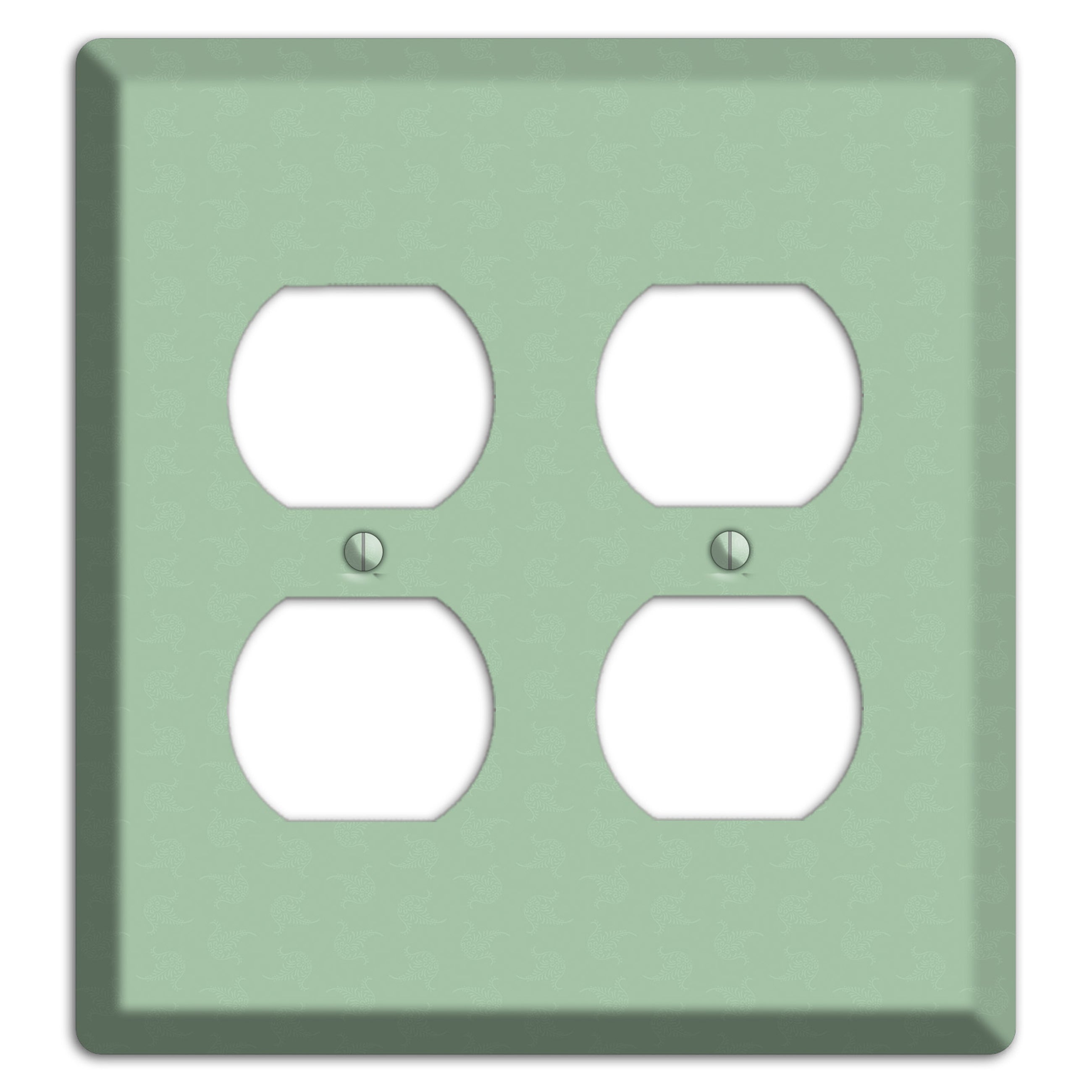 Sage Tiny Cartouche 2 Duplex Wallplate