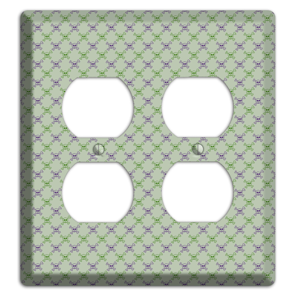 Pink and White Hearts 2 Duplex Wallplate