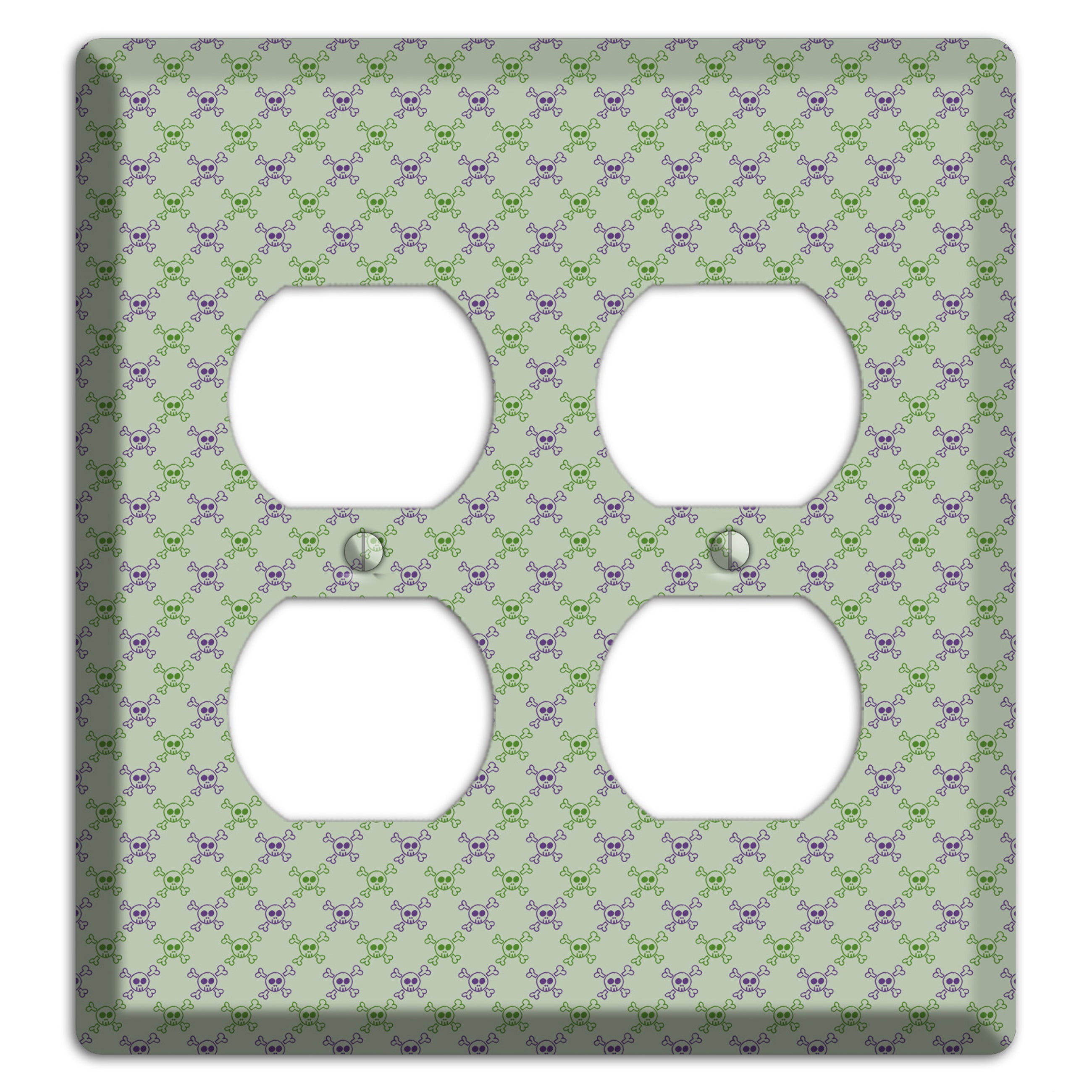 Pink and White Hearts 2 Duplex Wallplate