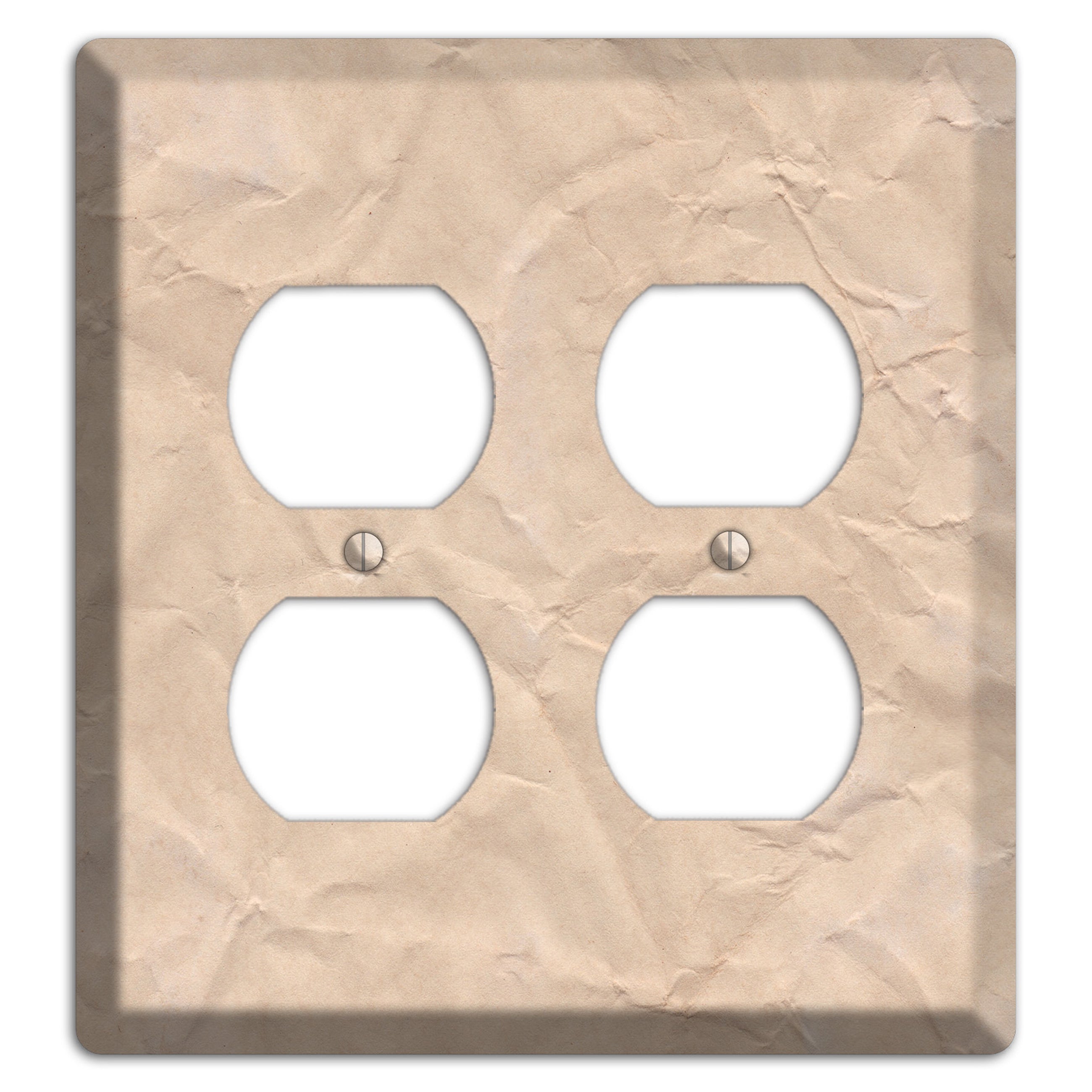 Aged Paper 5 2 Duplex Wallplate