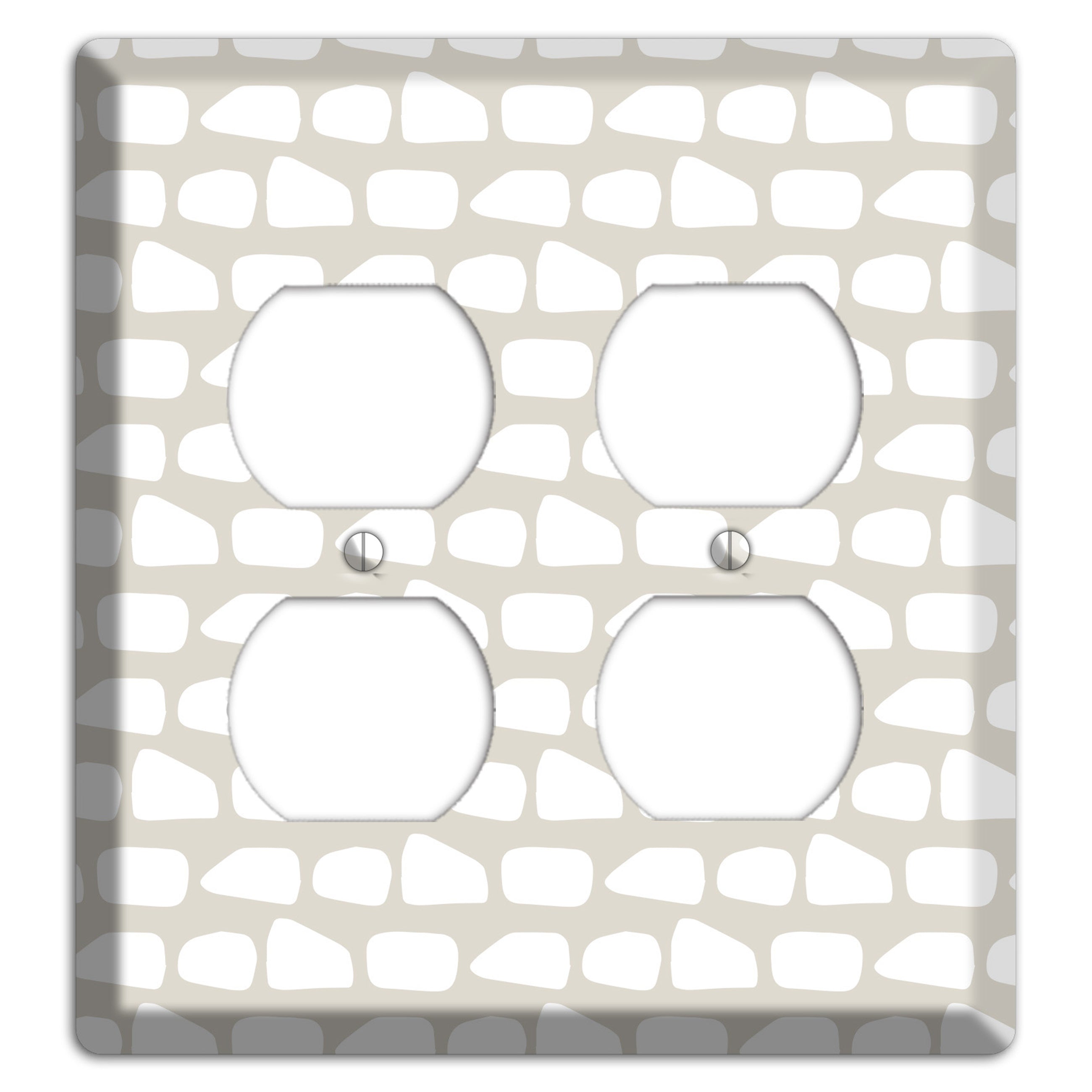 Simple Scandanavian Style Q 2 Duplex Wallplate