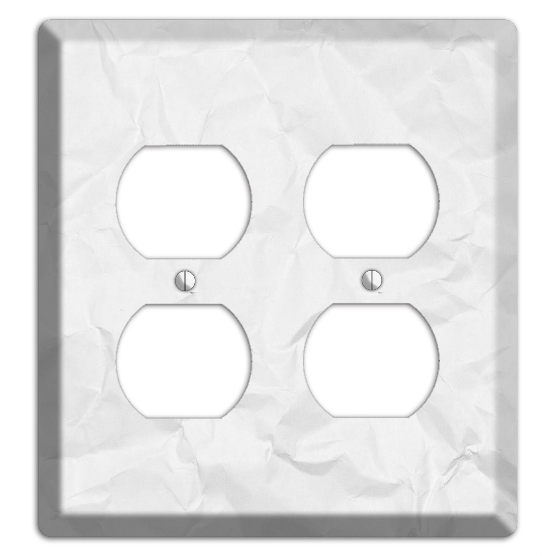 Gallery Crinkled Paper 2 Duplex Wallplate