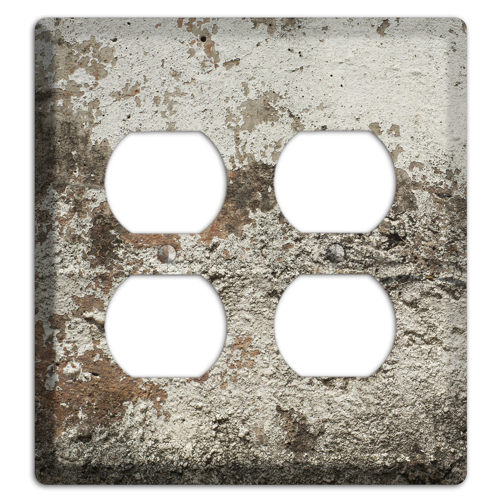Old Concrete 12 2 Duplex Wallplate