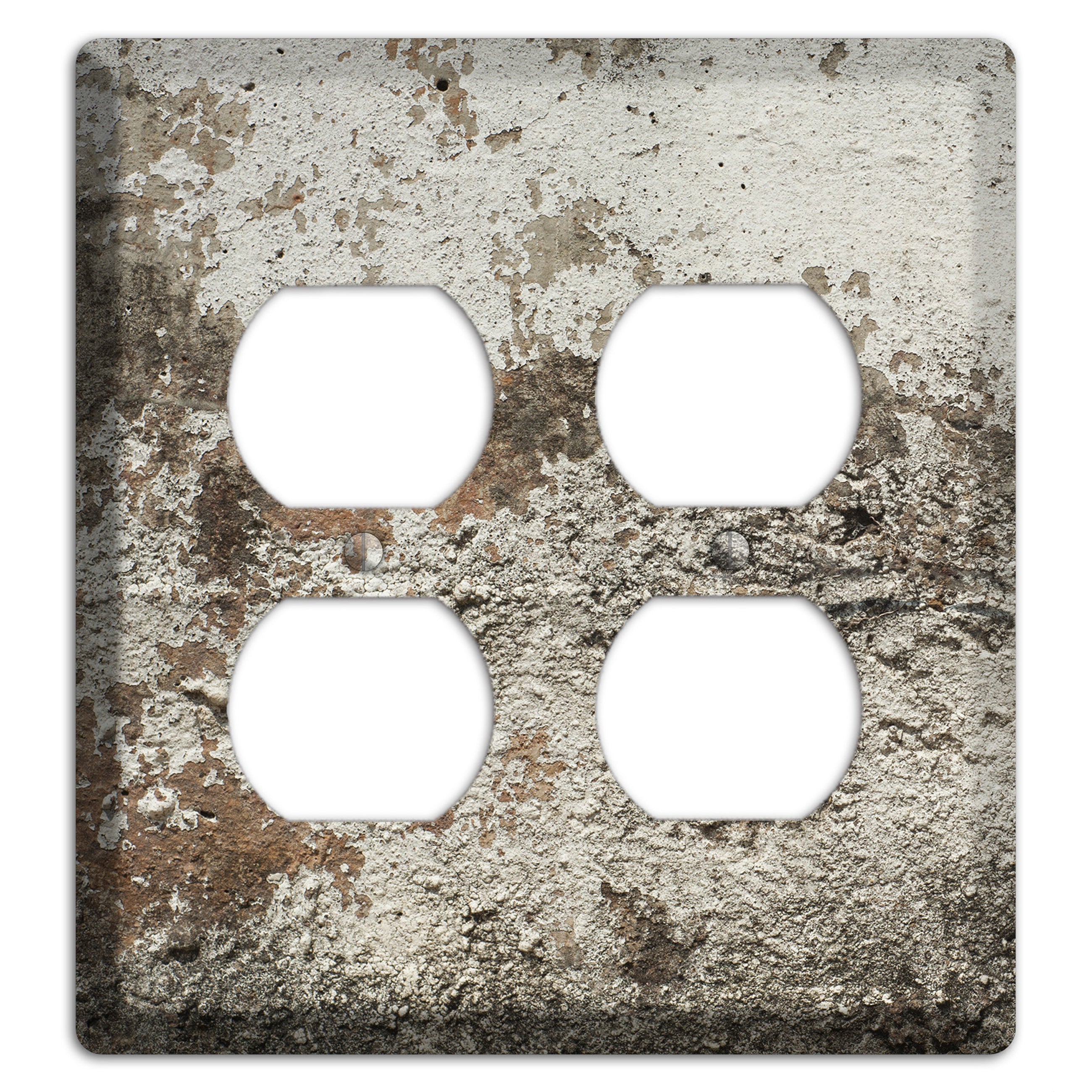 Old Concrete 12 2 Duplex Wallplate