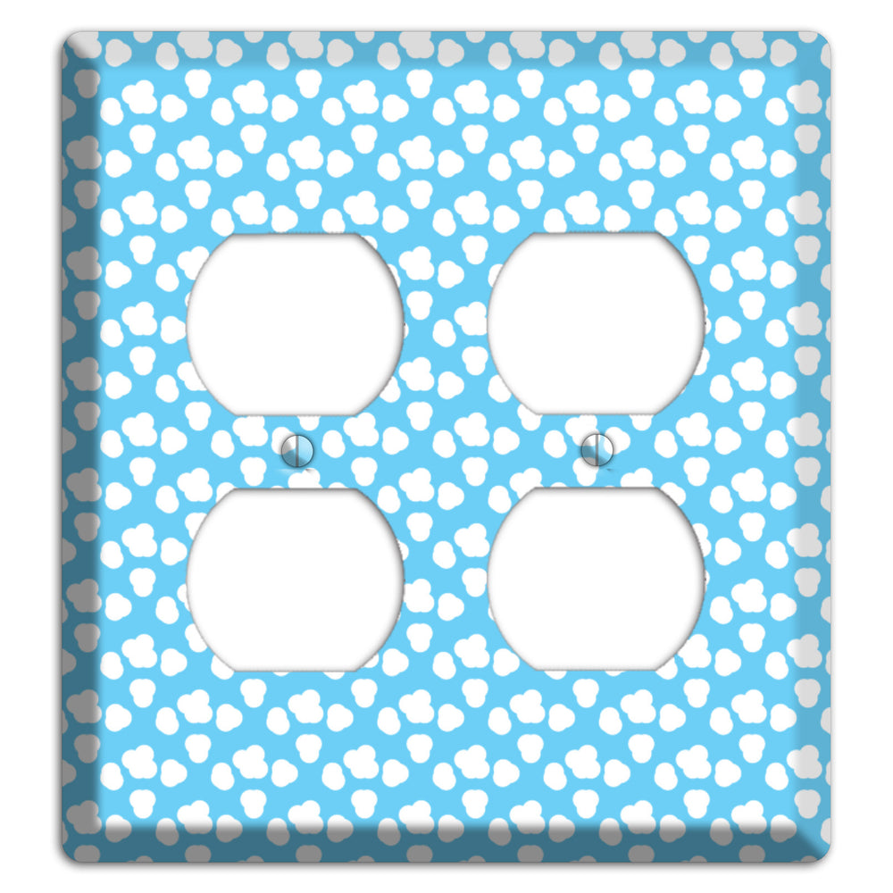 Blue Small Clouds 2 Duplex Wallplate
