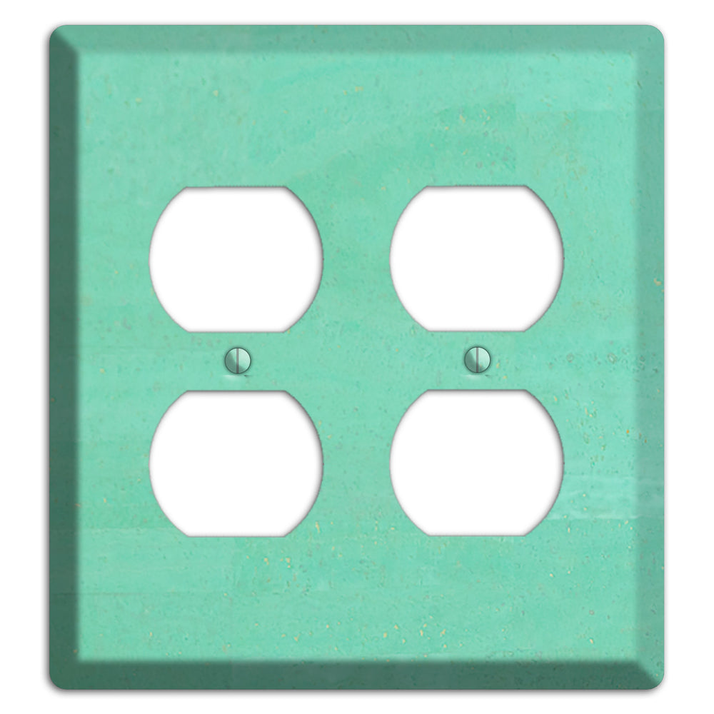 Seafoam Cork 2 Duplex Wallplate