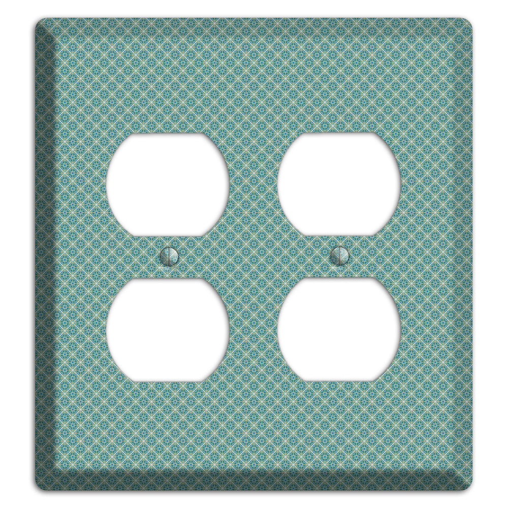 Sage Tiny Arabesque 2 Duplex Wallplate
