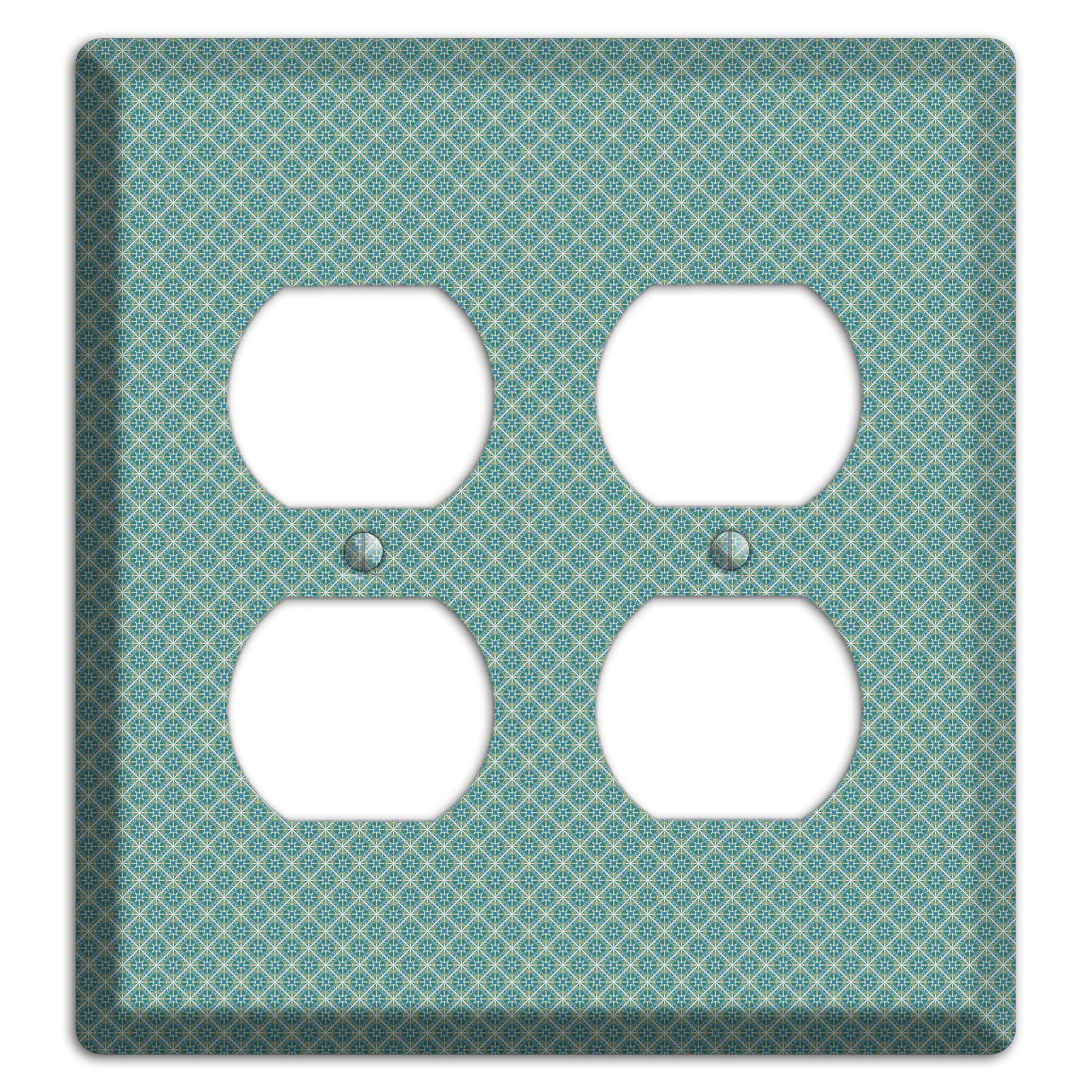 Sage Tiny Arabesque 2 Duplex Wallplate
