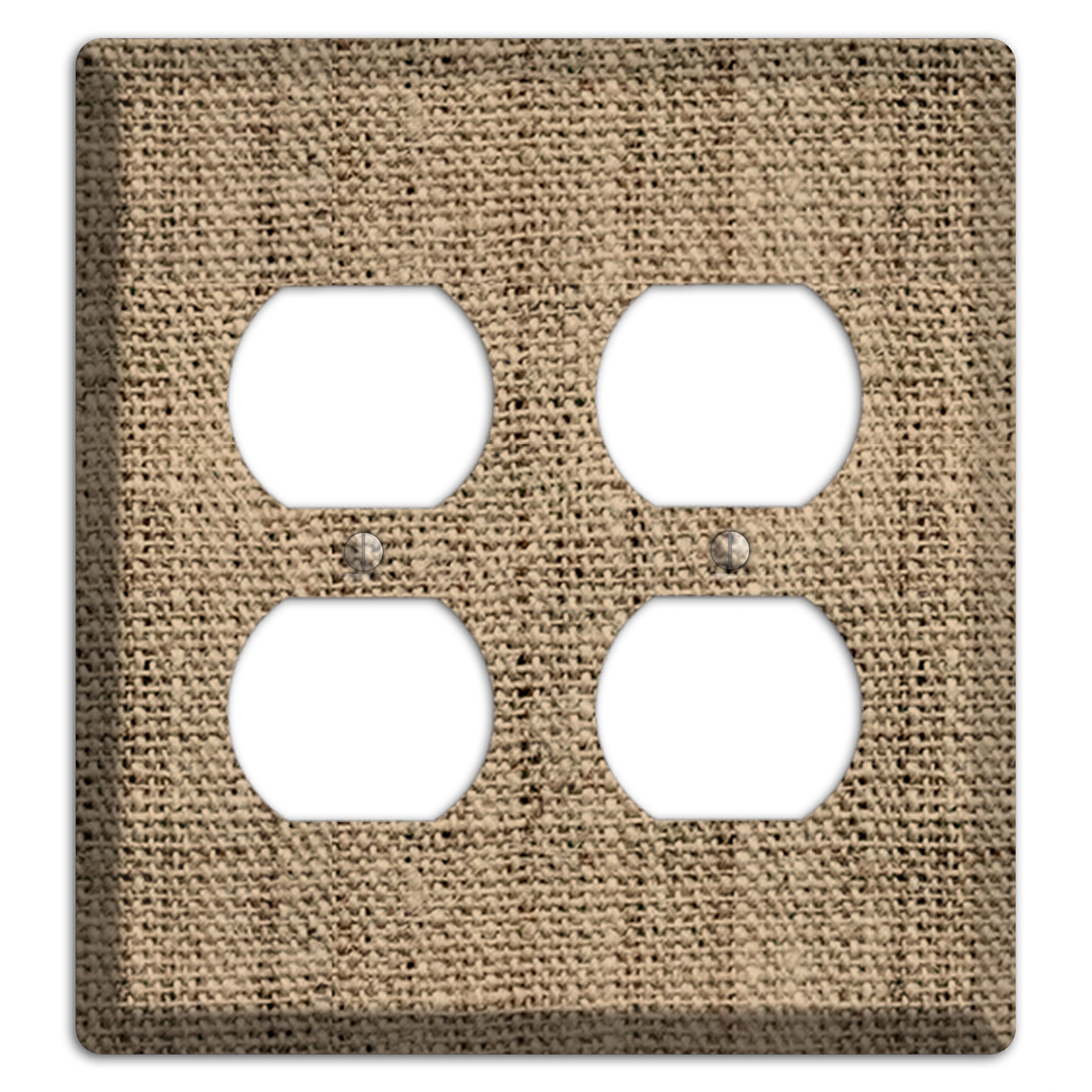 Donkey Brown Burlap 2 Duplex Wallplate