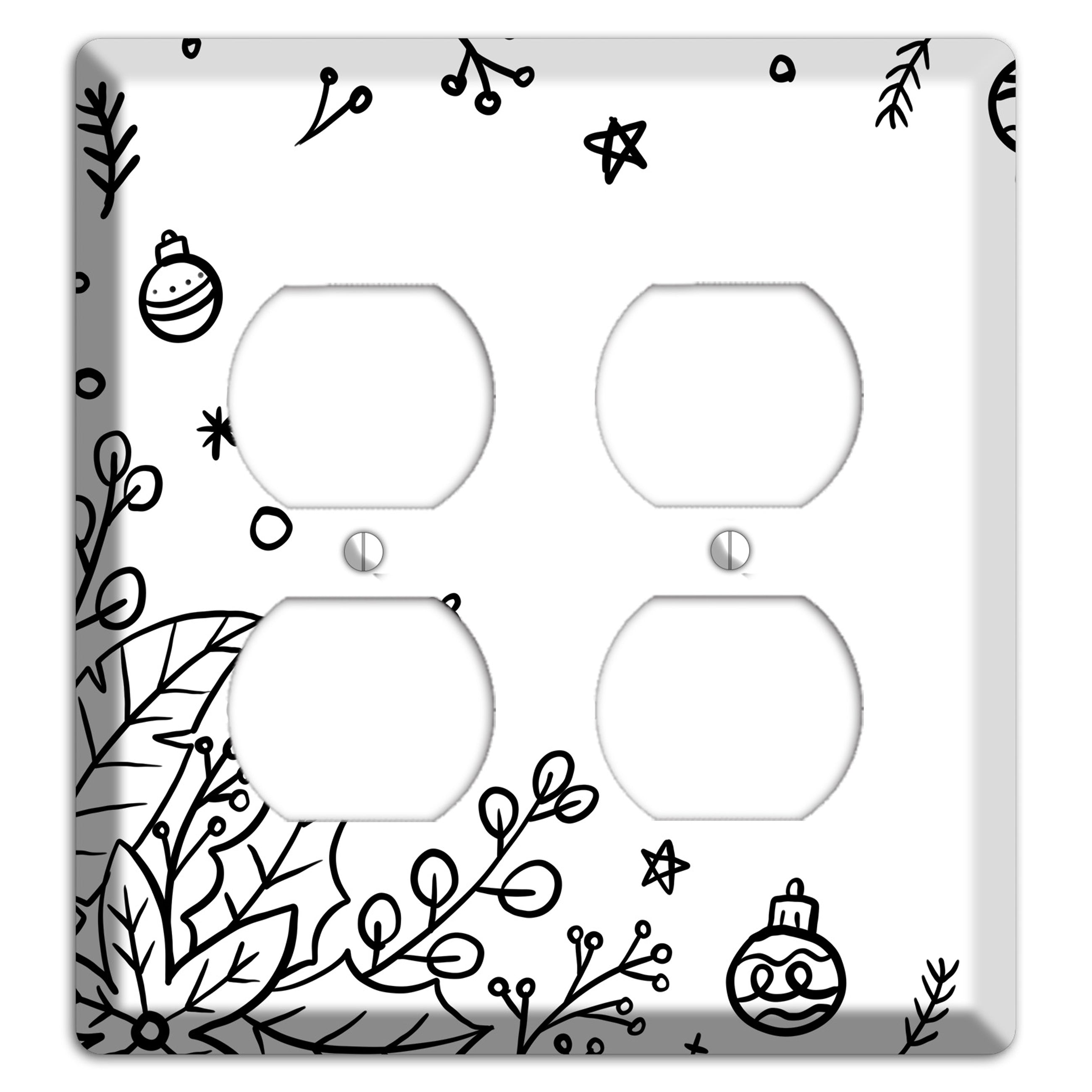 Cartoon Christmas 1 2 Duplex Wallplate