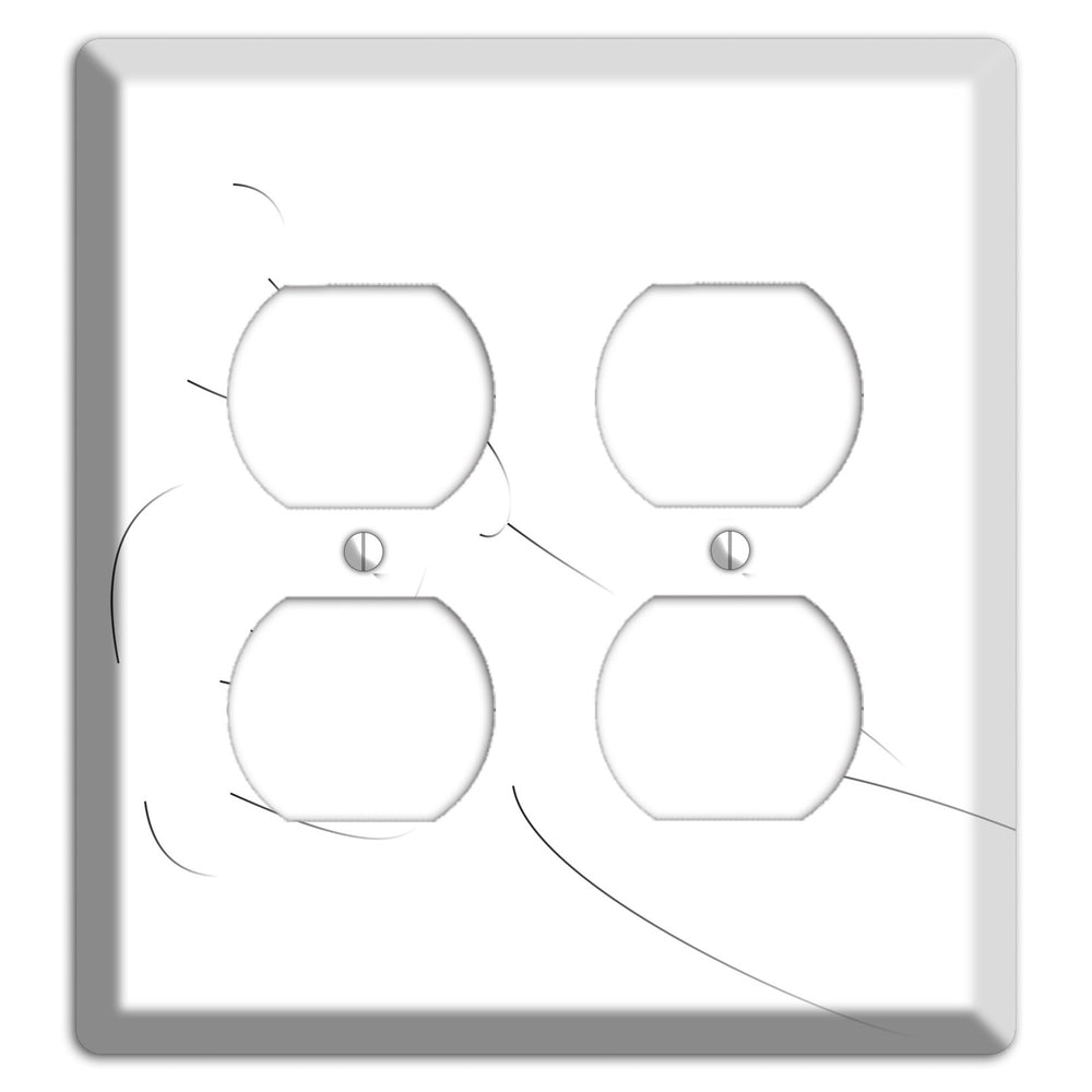 Abstrract Nude Figure 2 Duplex Wallplate